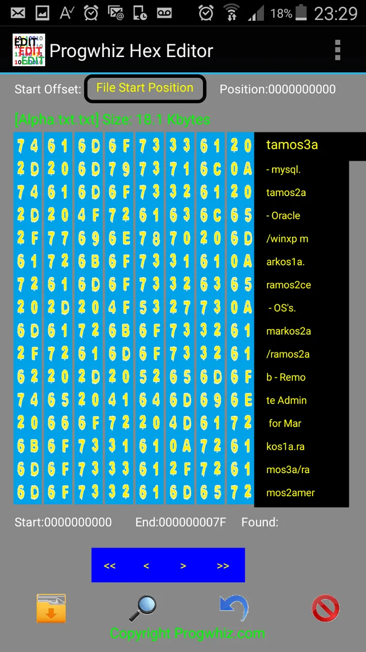 Progwhiz Hex Editor | Indus Appstore | Screenshot