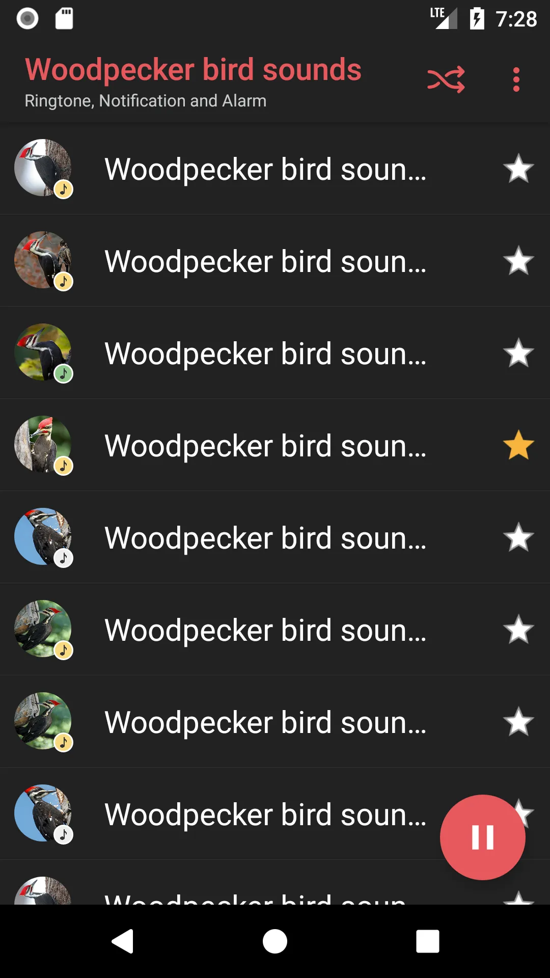 Woodpecker bird sounds | Indus Appstore | Screenshot