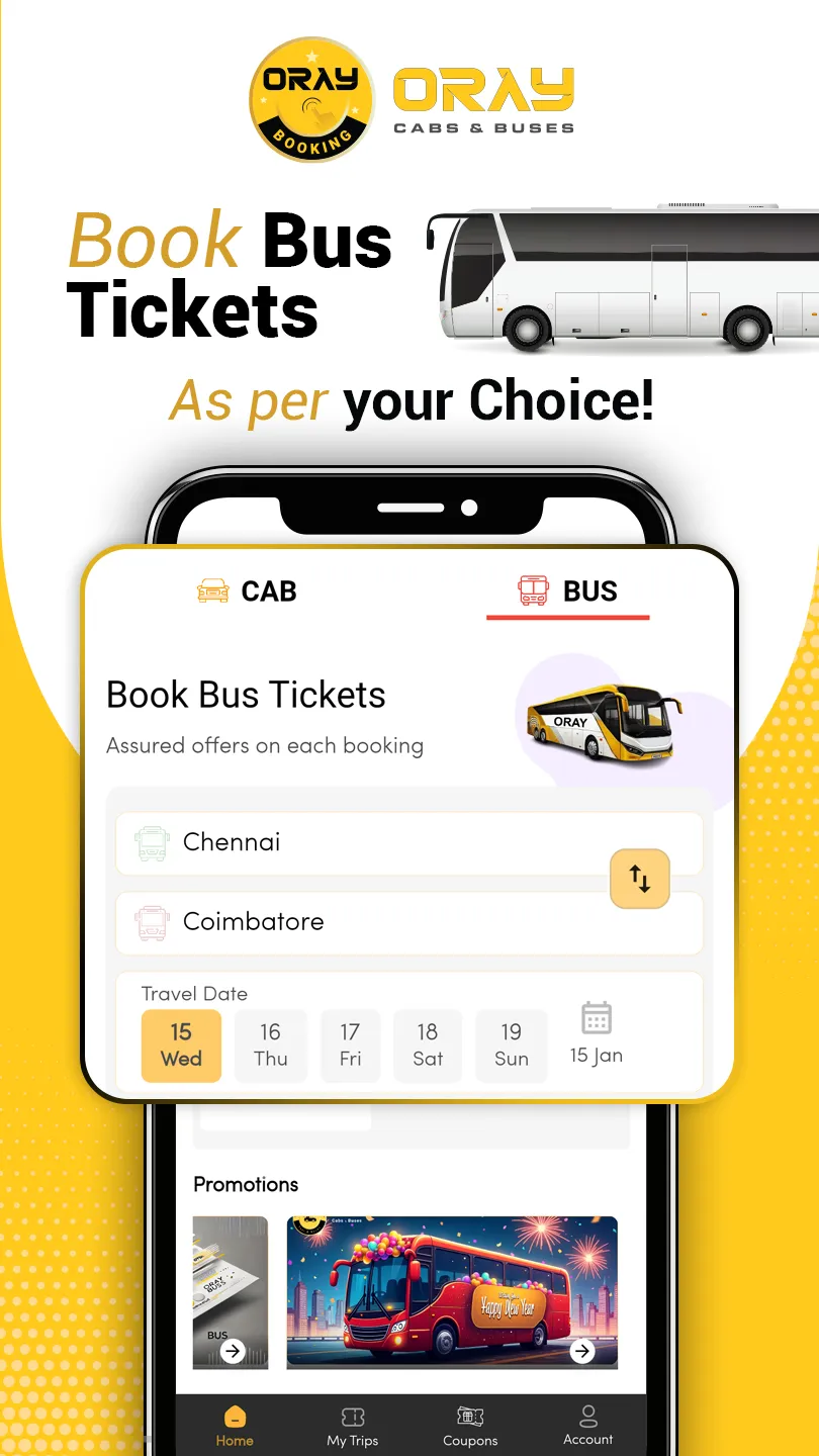 ORAY Booking - Cabs & Buses | Indus Appstore | Screenshot
