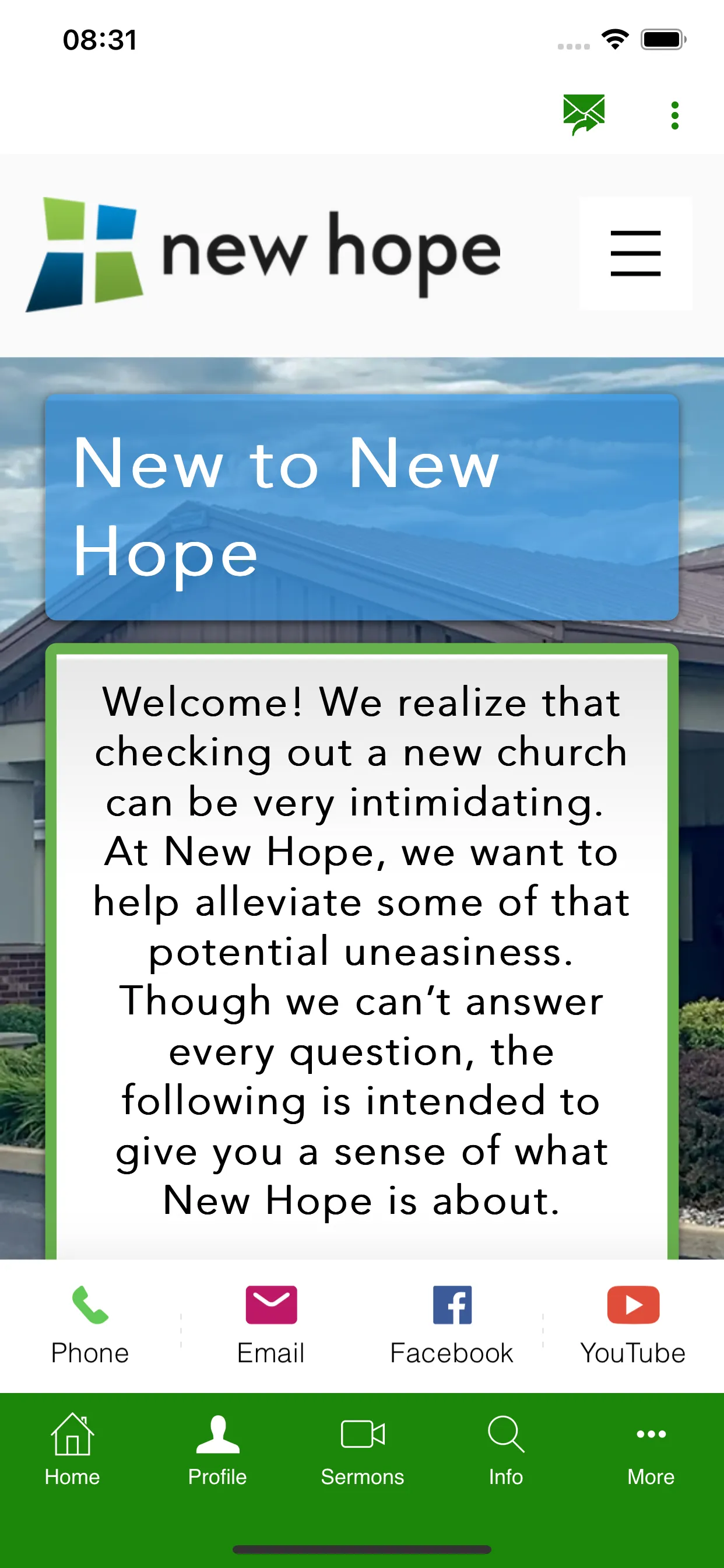 New Hope Wesleyan Church | Indus Appstore | Screenshot