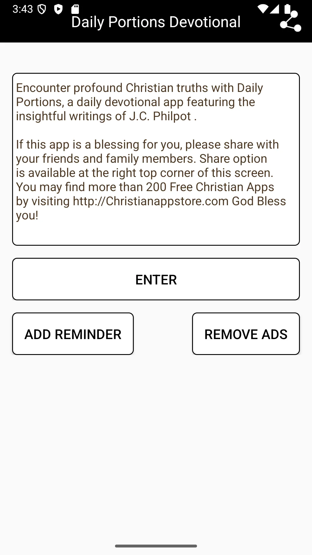 Daily Portions Devotional | Indus Appstore | Screenshot