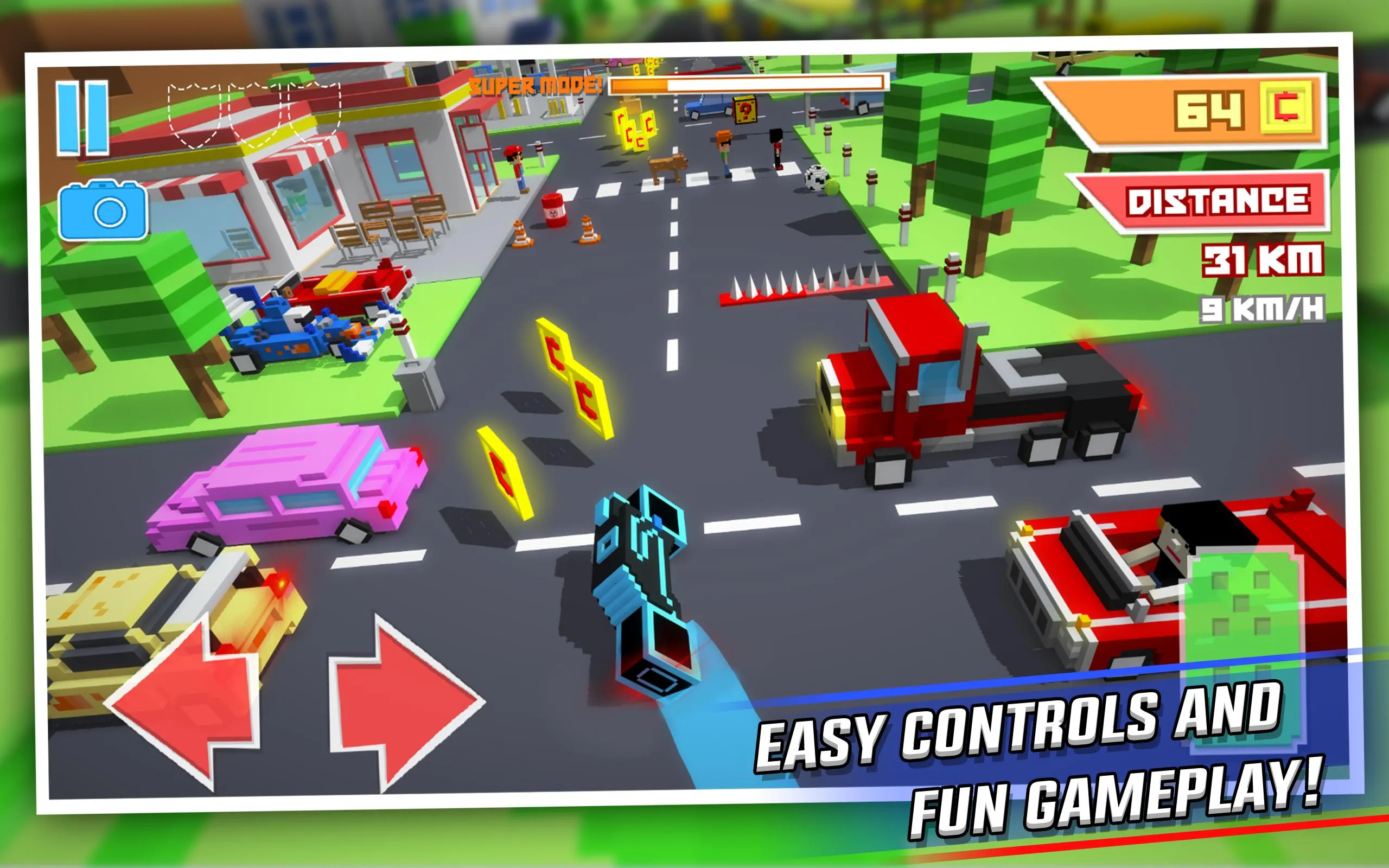 Crossy Brakes: Blocky Road Fun | Indus Appstore | Screenshot