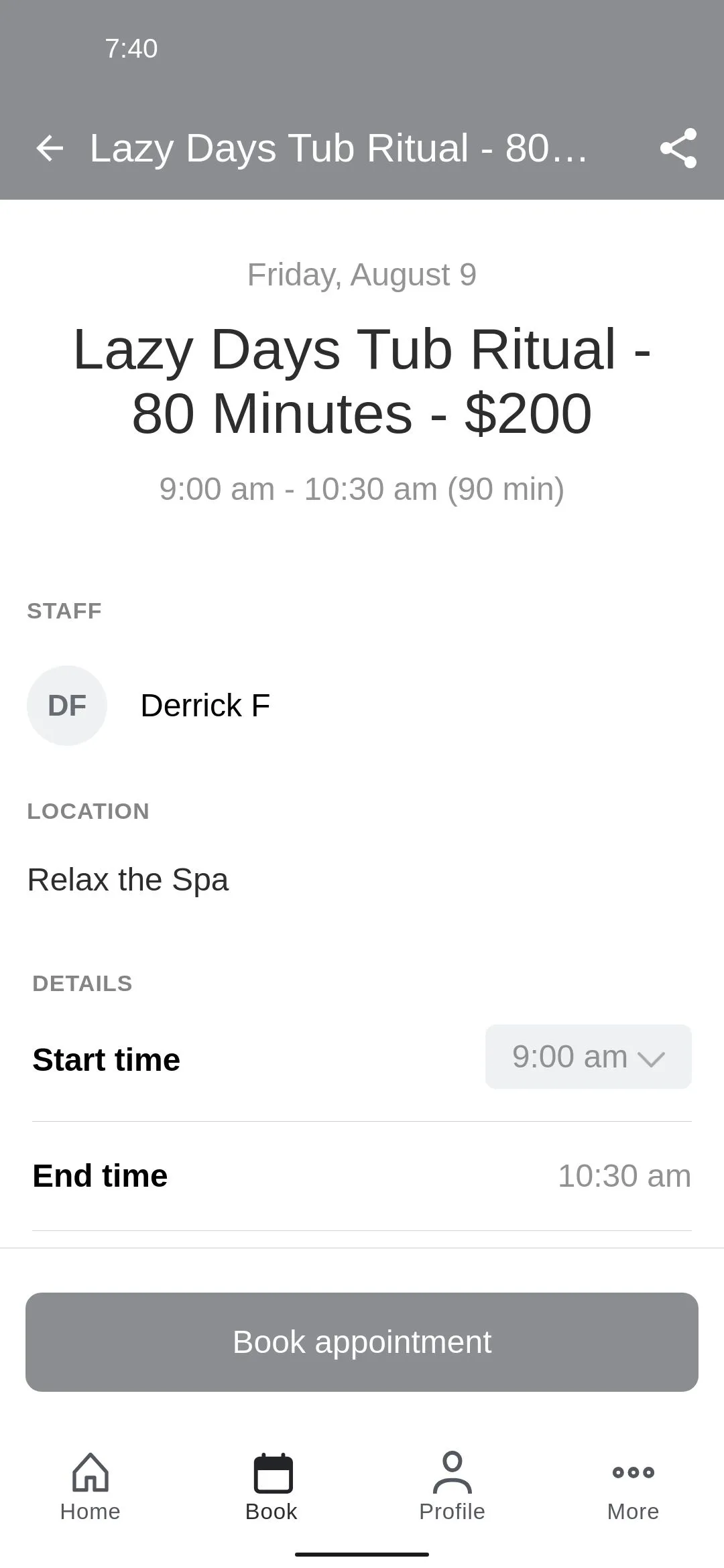 RELAX The Spa Rochester | Indus Appstore | Screenshot