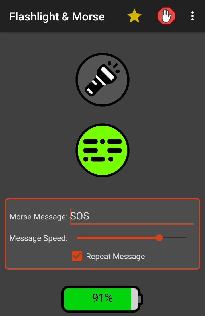 Flashlight & Morse | Indus Appstore | Screenshot