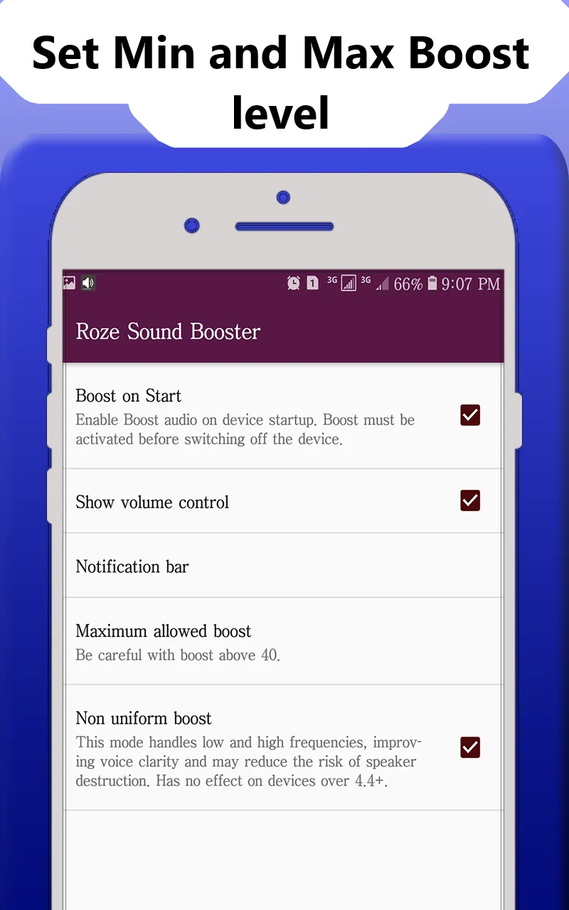 Roze Sound Booster | Indus Appstore | Screenshot