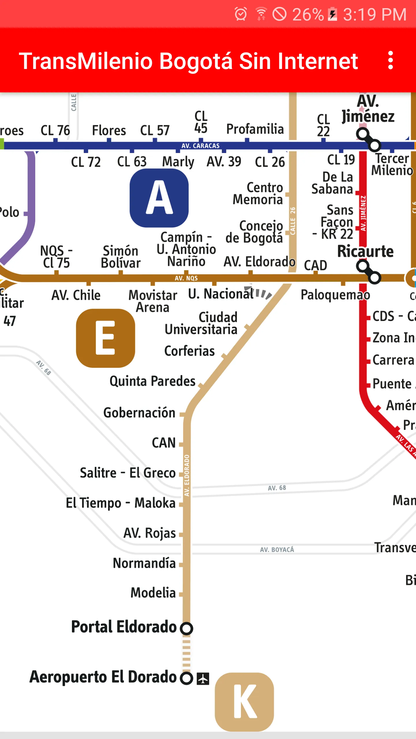 TransMilenio Bogotá (Sin Inter | Indus Appstore | Screenshot