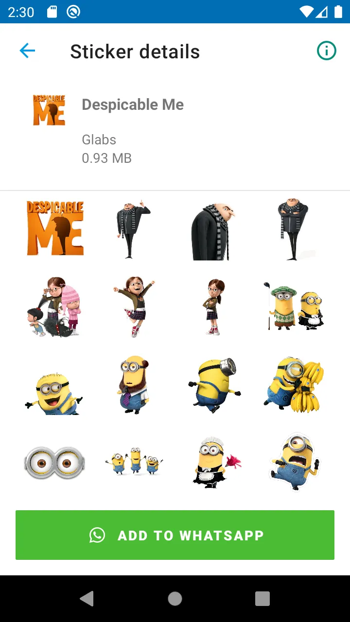 Hollywood Movie Stickers | Indus Appstore | Screenshot