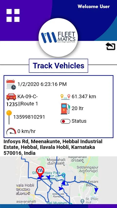 FLEETMATICS | Indus Appstore | Screenshot