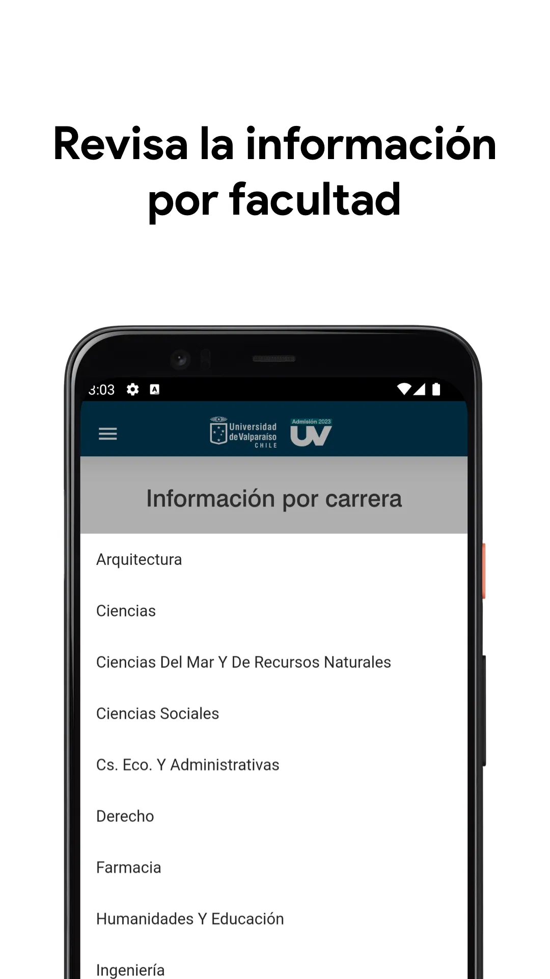 Admisión UV 2025 | Indus Appstore | Screenshot