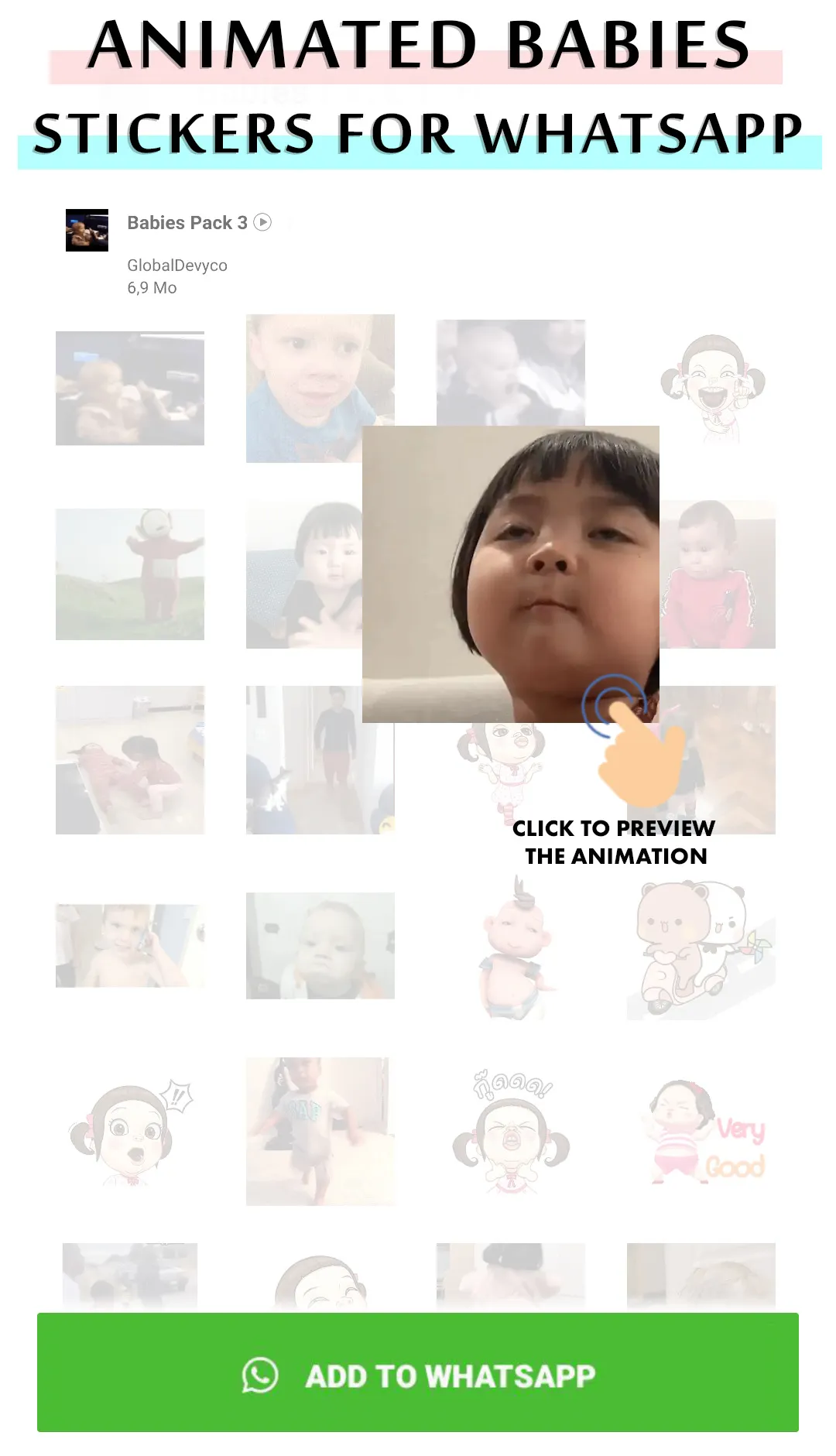 Animated baby WhastApp sticker | Indus Appstore | Screenshot