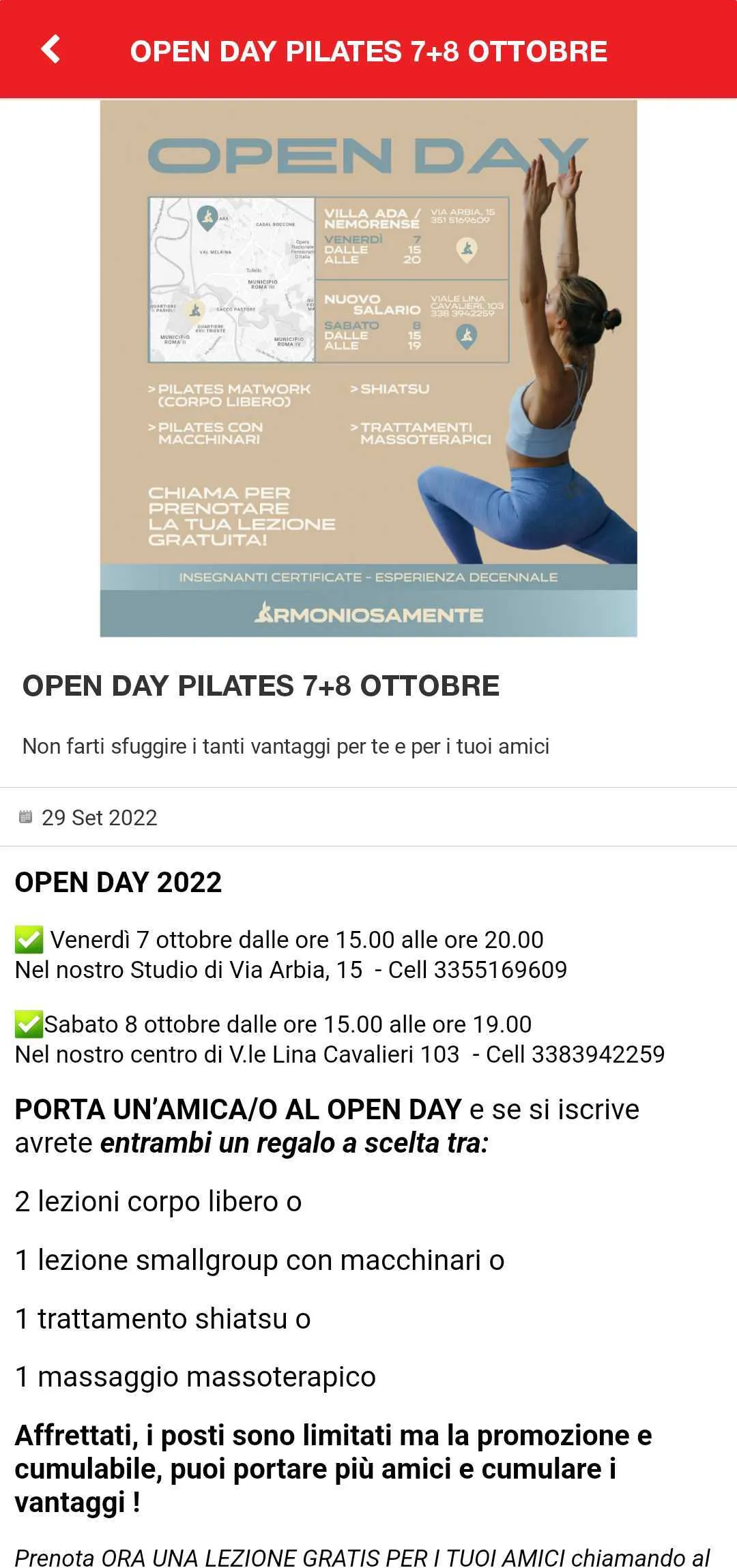 STUDIO PILATES ARMONIOSAMENTE | Indus Appstore | Screenshot