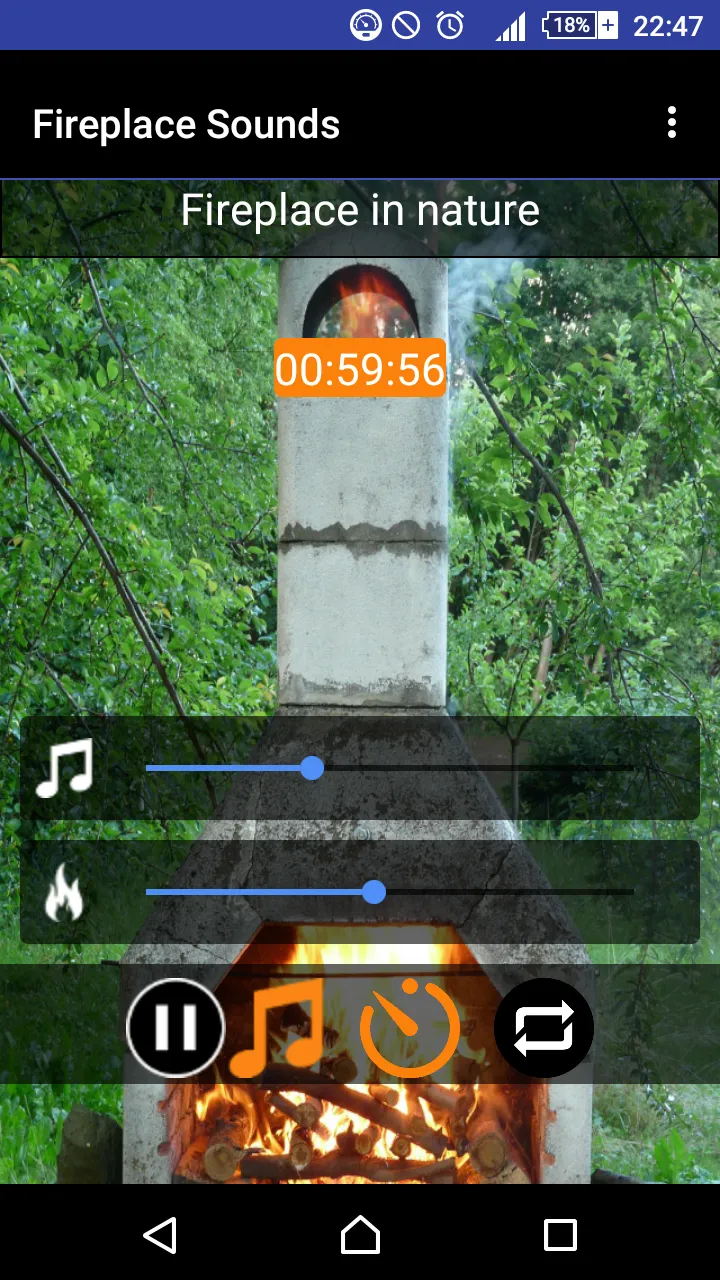 Relax & Sleep Fireplace Sounds | Indus Appstore | Screenshot