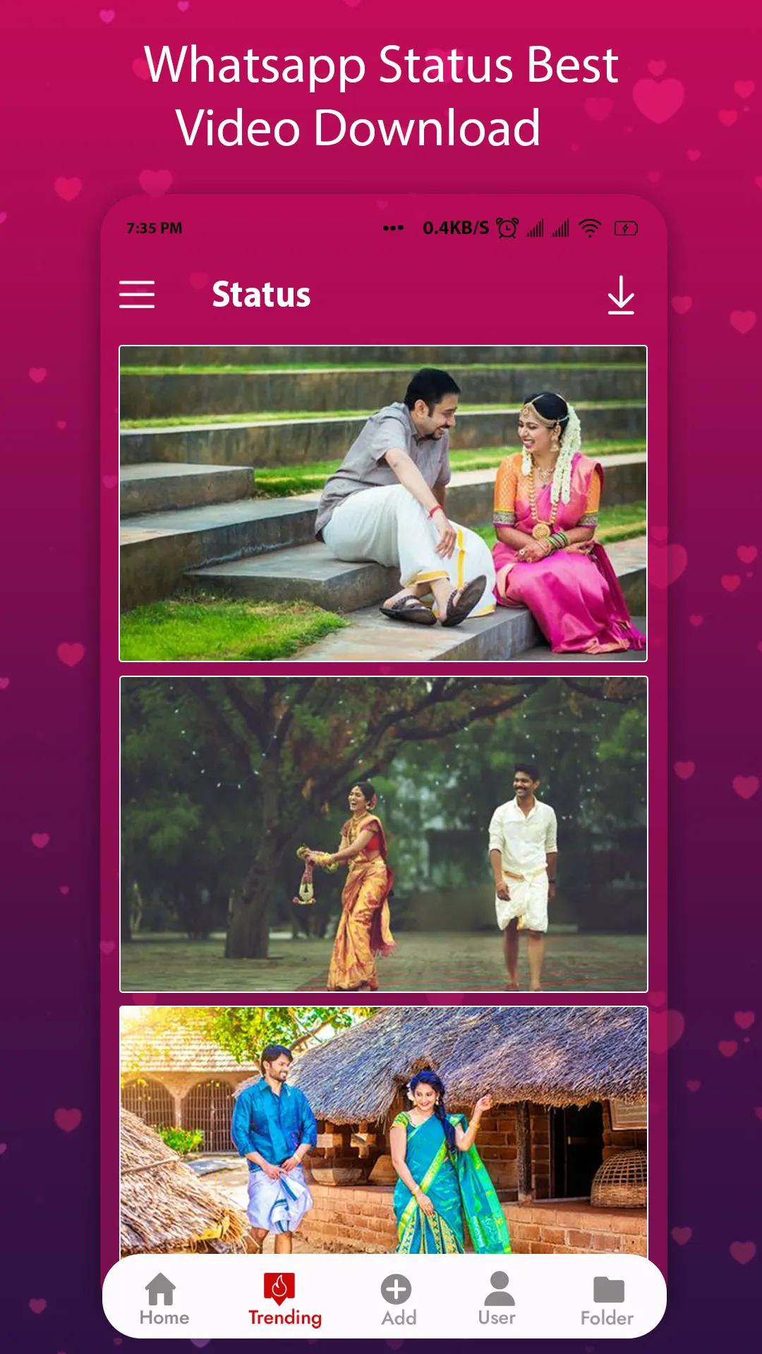 Malayalam Video Status | Indus Appstore | Screenshot