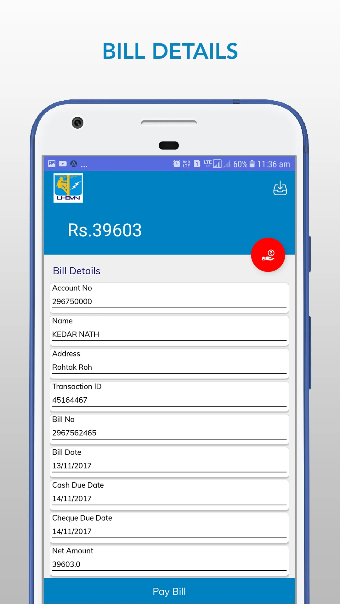 UHBVN Electricity Bill Payment | Indus Appstore | Screenshot