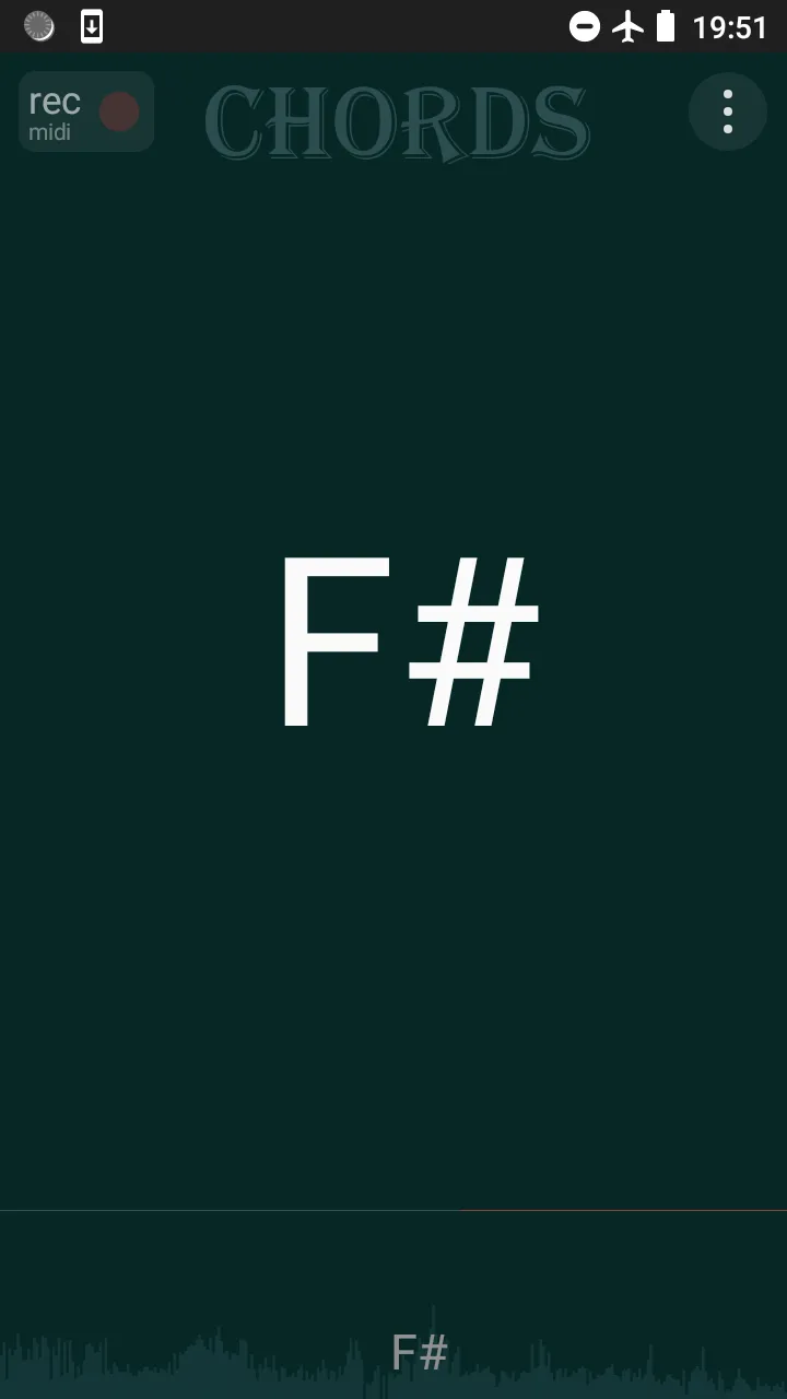 Chord Detector  - tracker MIDI | Indus Appstore | Screenshot