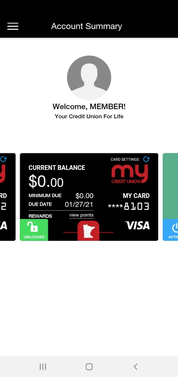 MyCU Cards | Indus Appstore | Screenshot