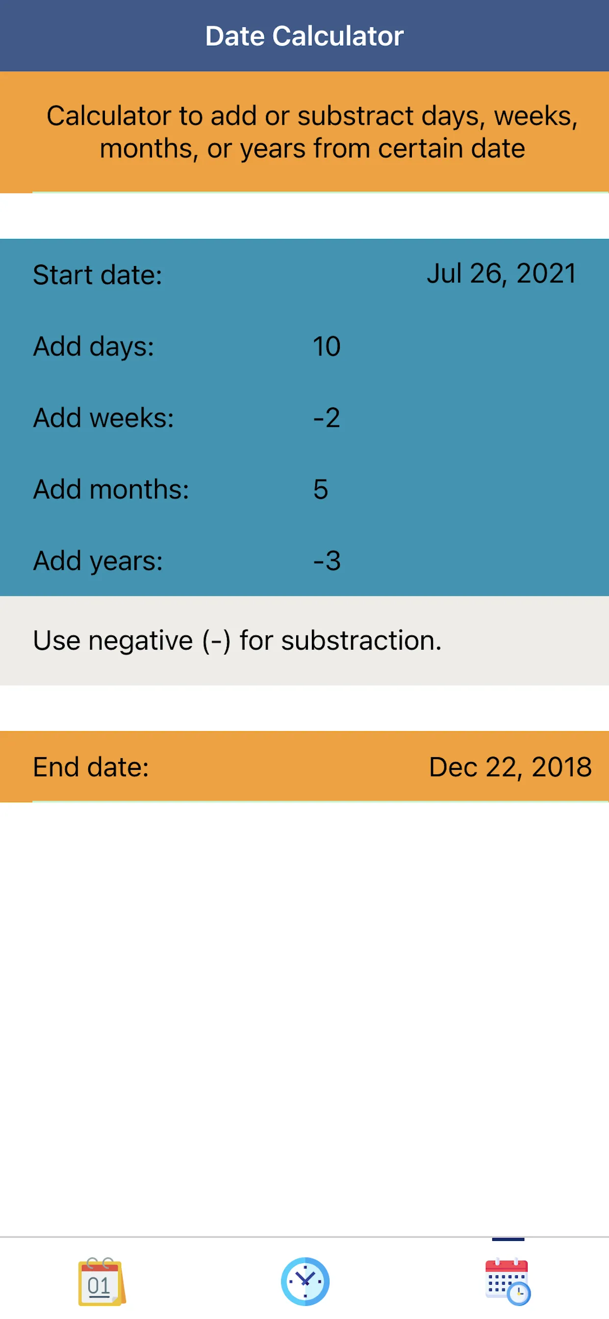 Date Calculator Plus | Indus Appstore | Screenshot