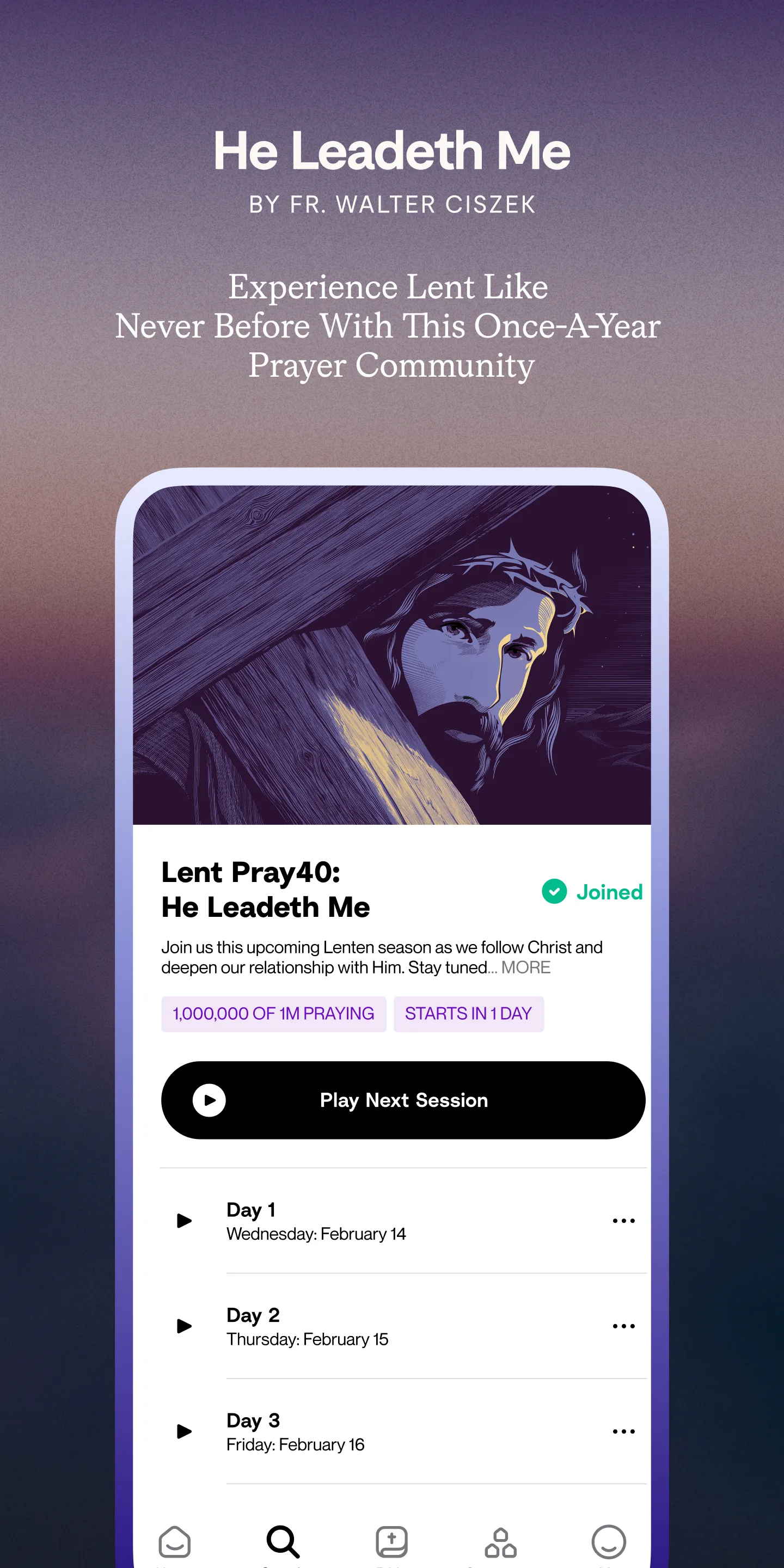 Hallow: Prayer & Meditation | Indus Appstore | Screenshot