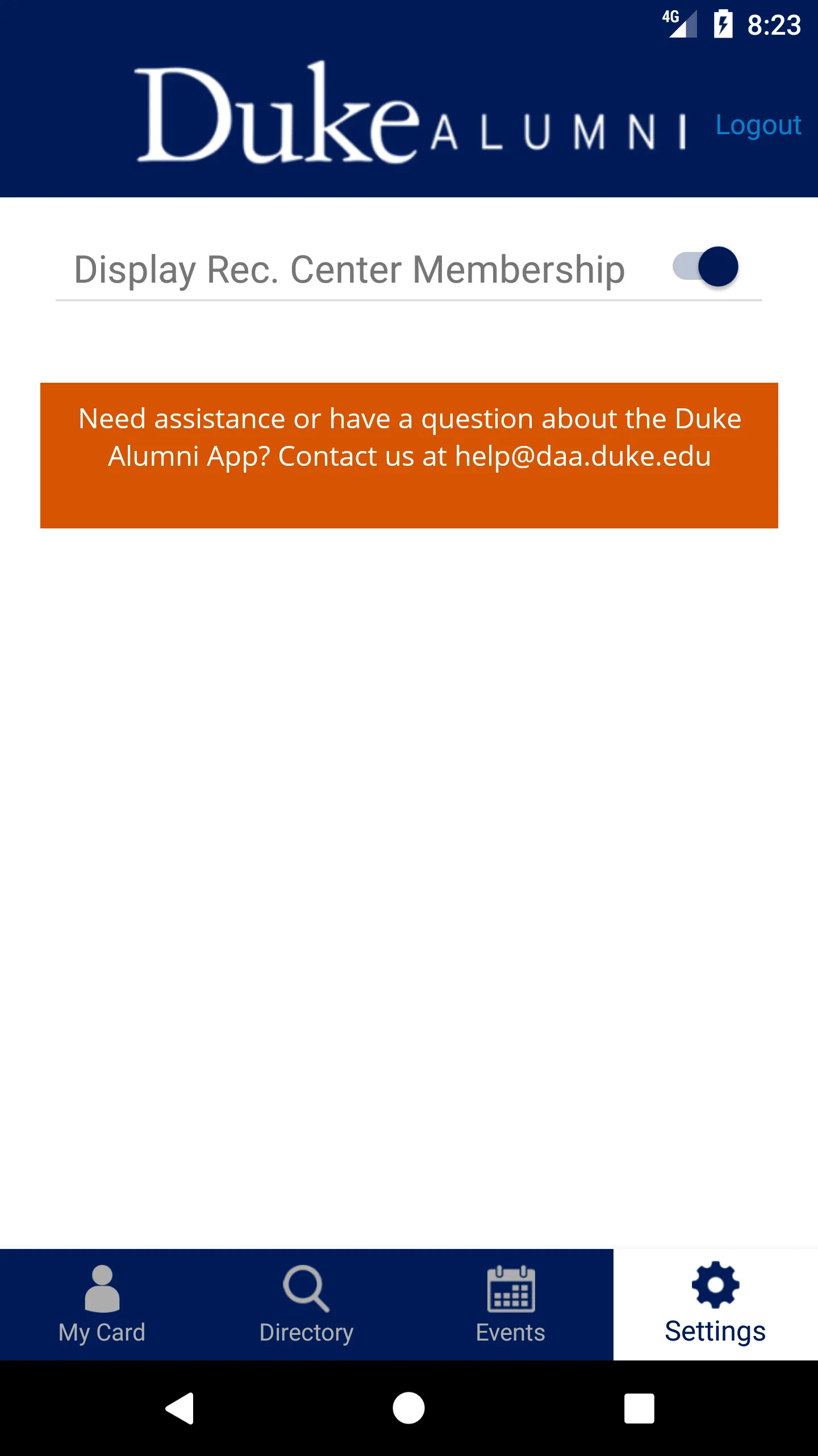 Duke Alumni | Indus Appstore | Screenshot