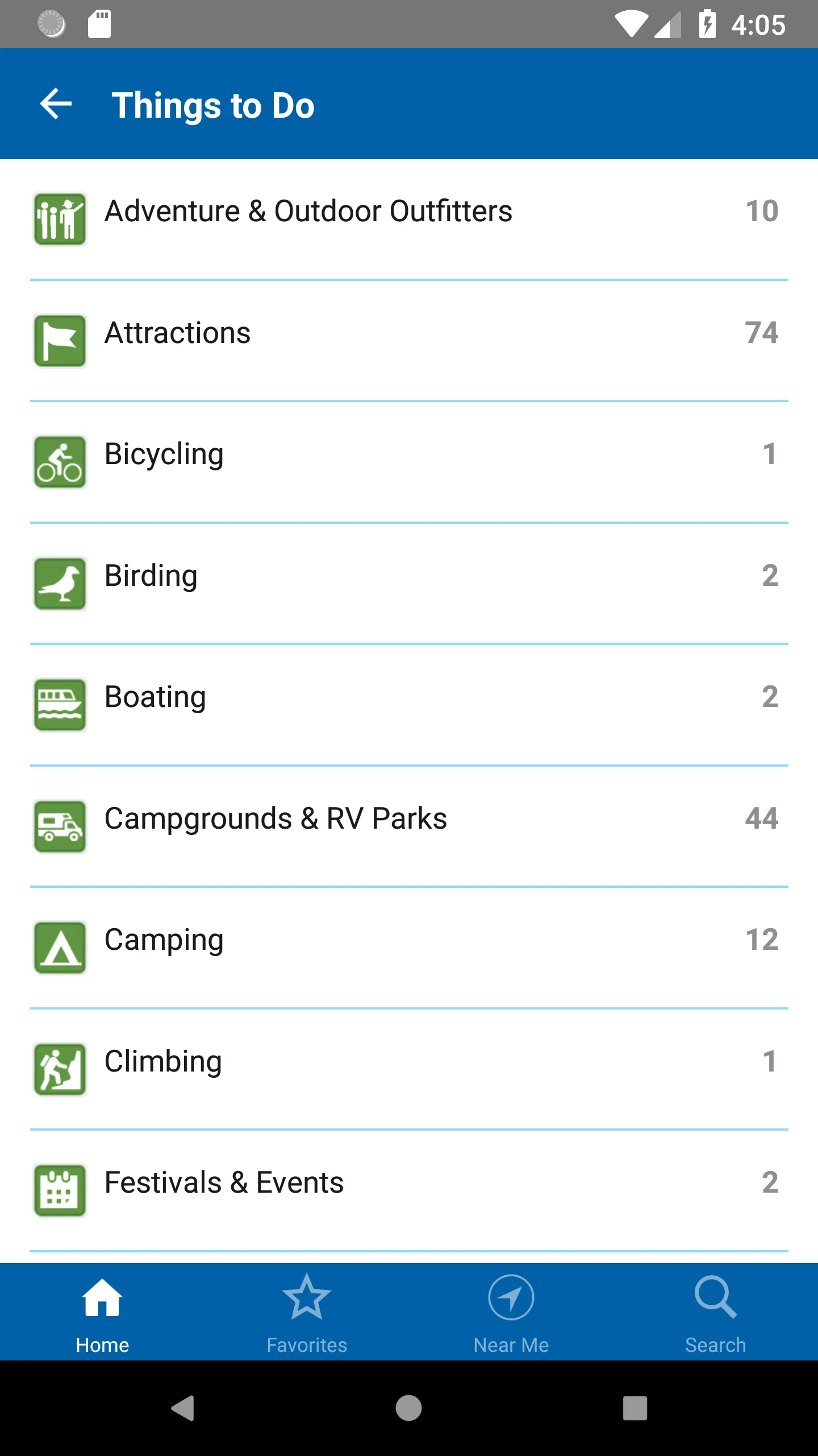 Blue Ridge Parkway Planner | Indus Appstore | Screenshot