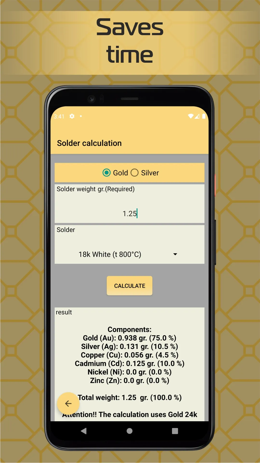 Jeweler Calculator | Indus Appstore | Screenshot