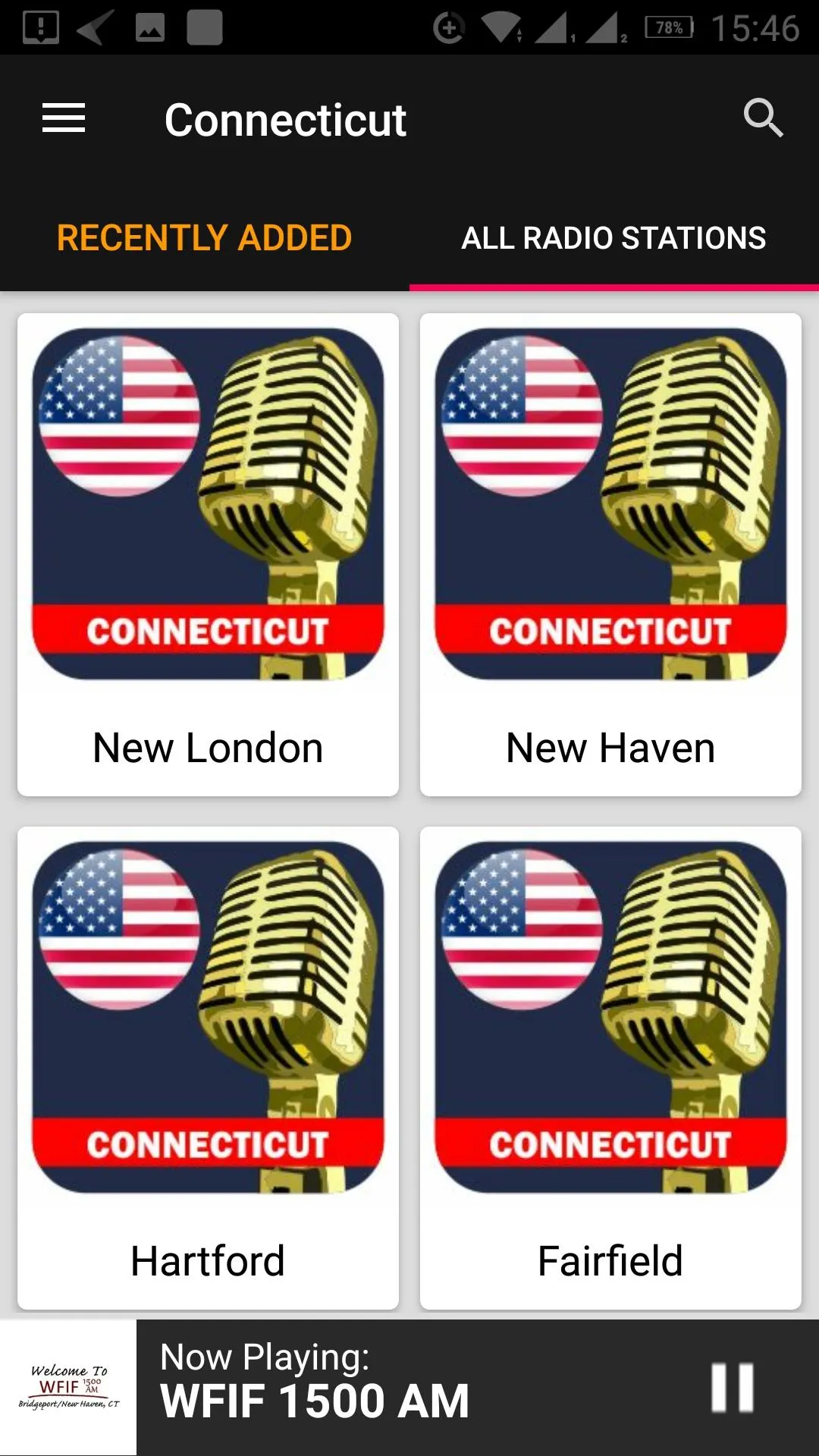 Connecticut Radio Stations | Indus Appstore | Screenshot