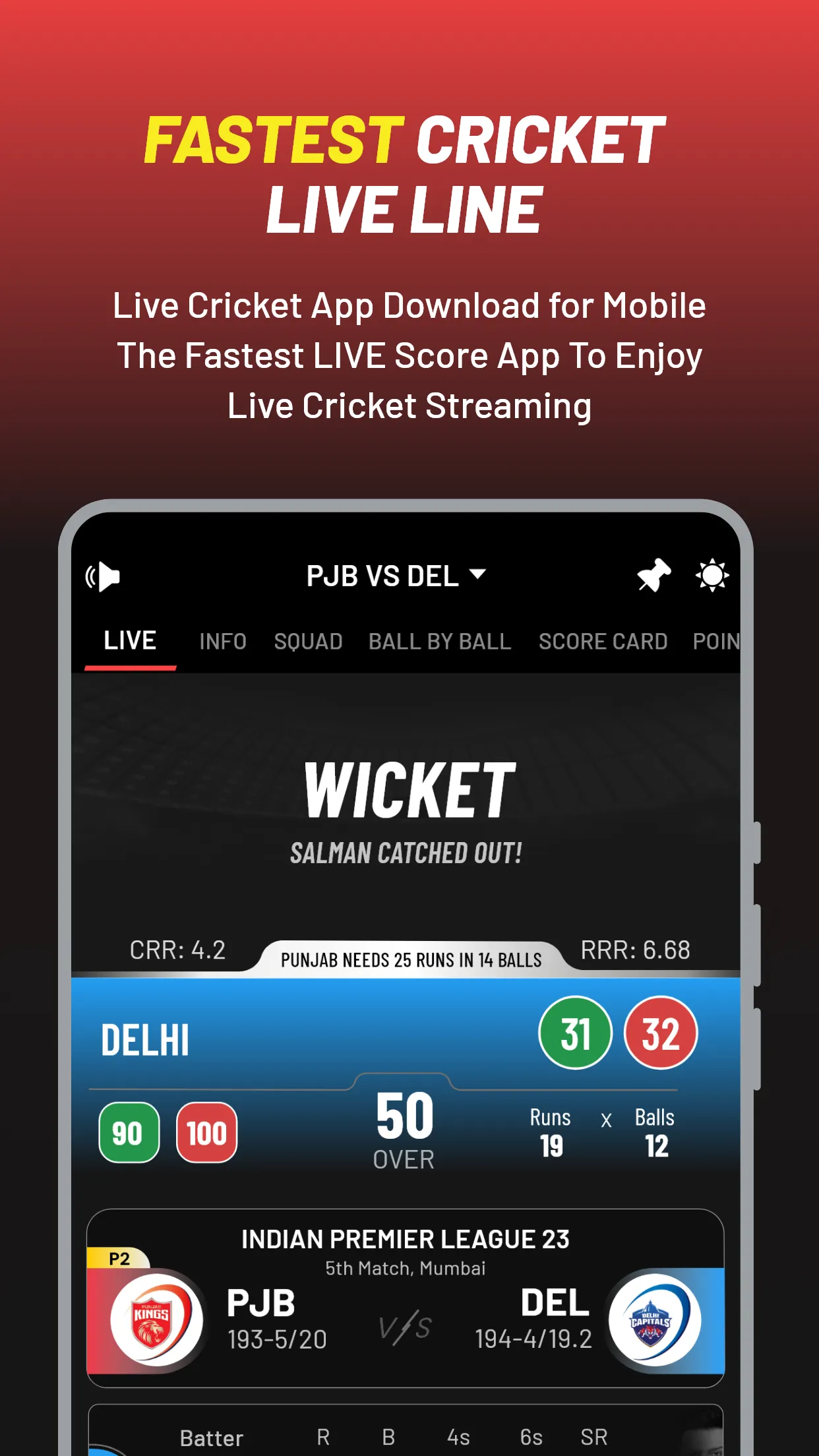 Cricket Mazza 11 Live Line | Indus Appstore | Screenshot