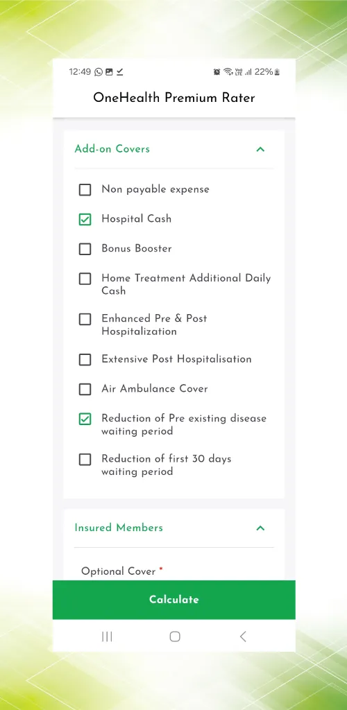 OneHealth Premium Rater | Indus Appstore | Screenshot