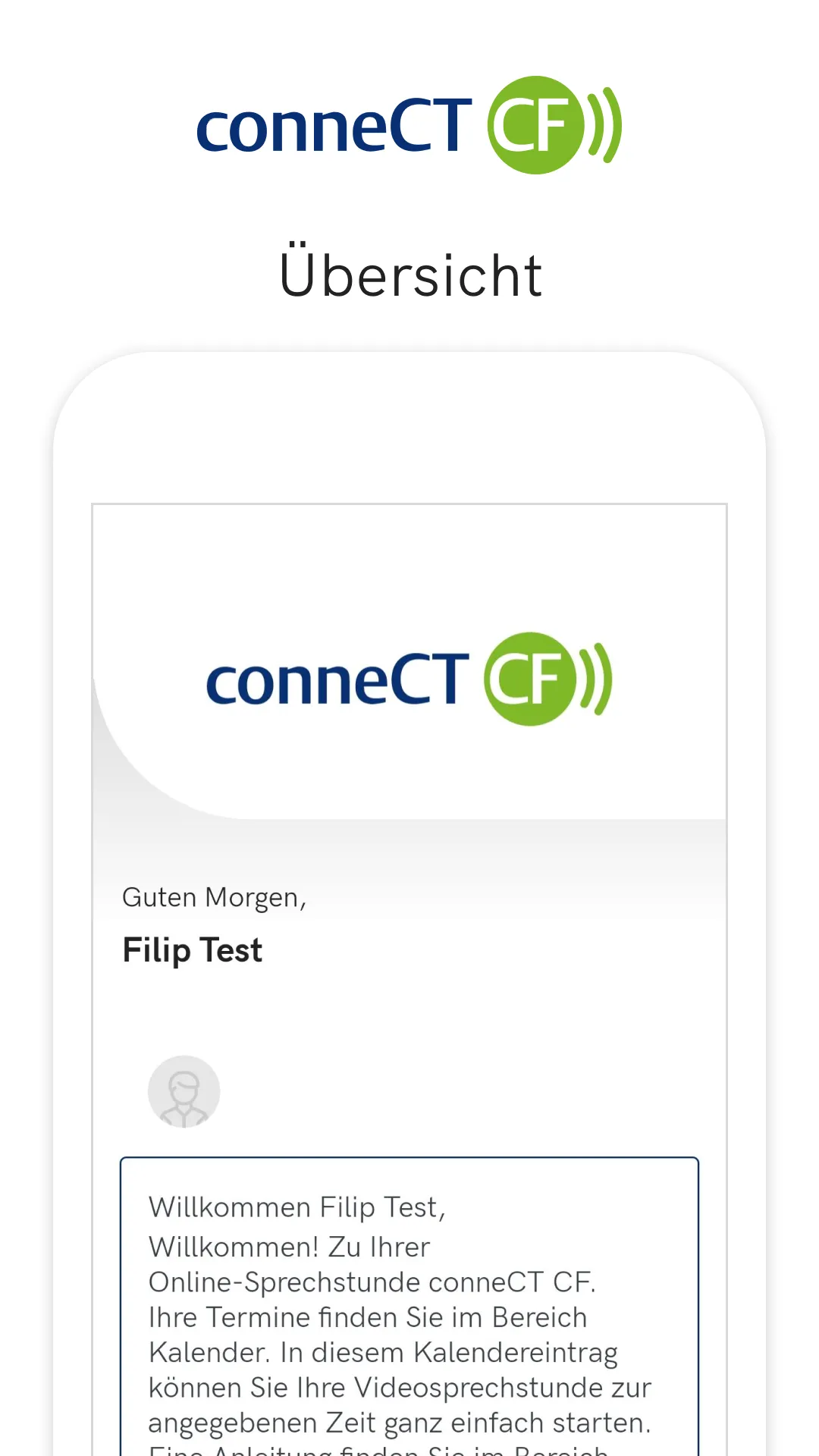 conneCT CF Online-Sprechstunde | Indus Appstore | Screenshot