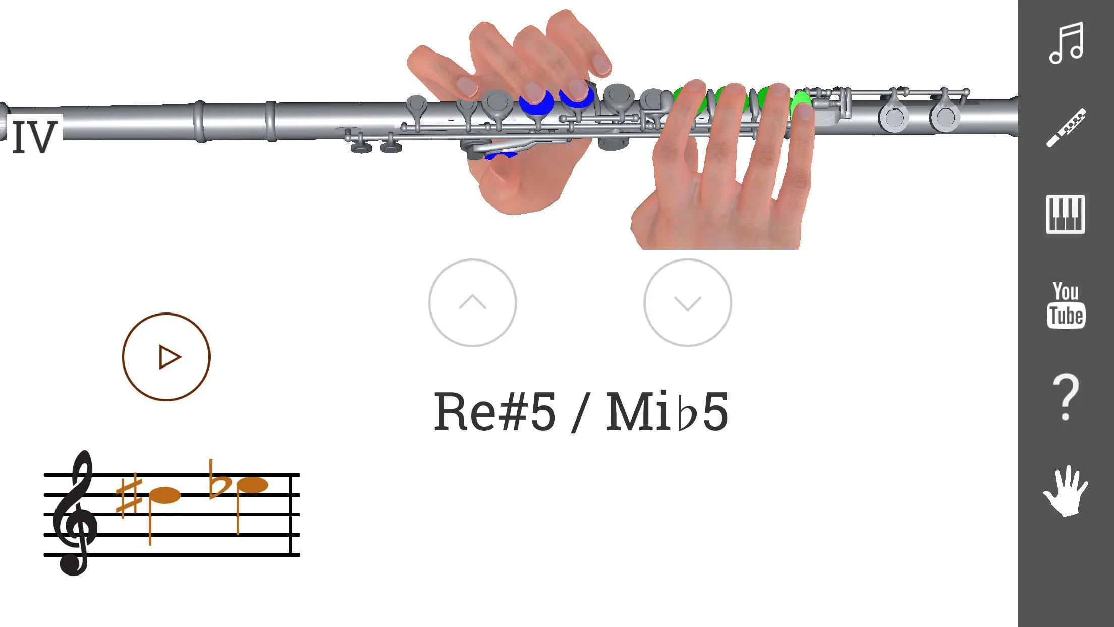 3D Flute Fingering Chart | Indus Appstore | Screenshot