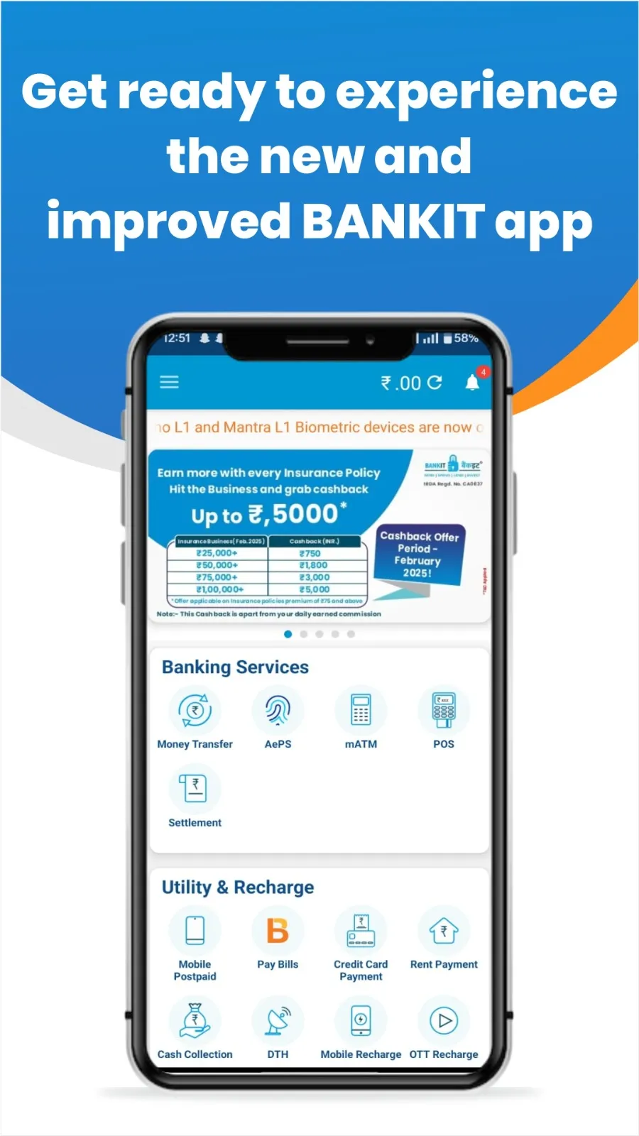 BANKIT Agent- DMT, AePS, mATM | Indus Appstore | Screenshot