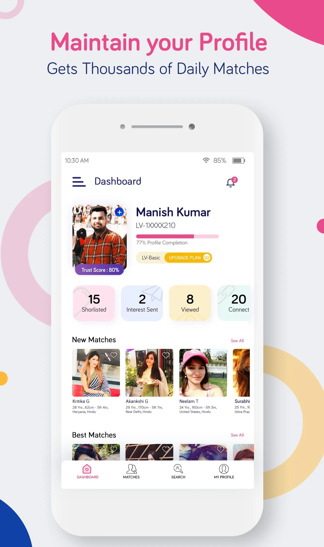 Lovevivah.com - Matrimony App | Indus Appstore | Screenshot