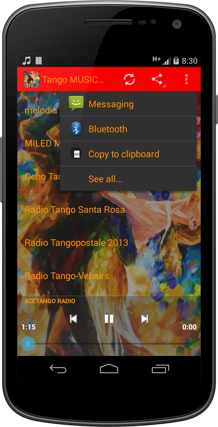 Tango MUSIC Radio | Indus Appstore | Screenshot