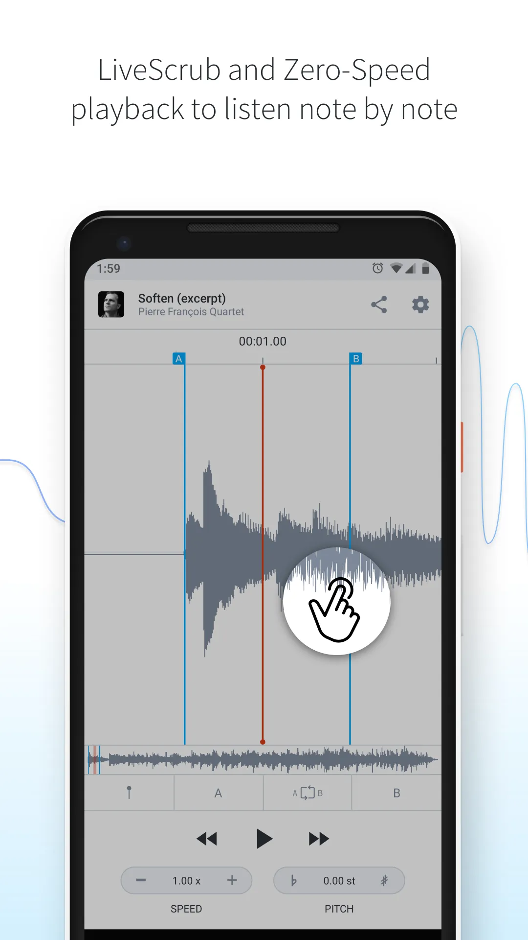 AudioStretch:Music Pitch Tool | Indus Appstore | Screenshot