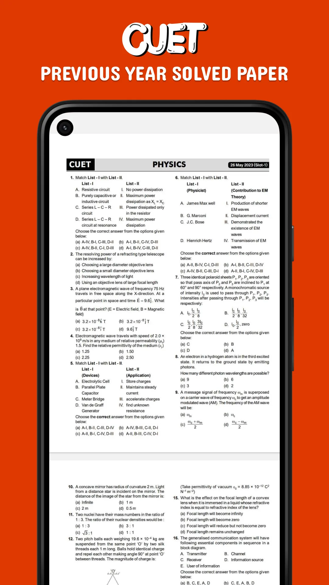 cuet previous year que paper | Indus Appstore | Screenshot