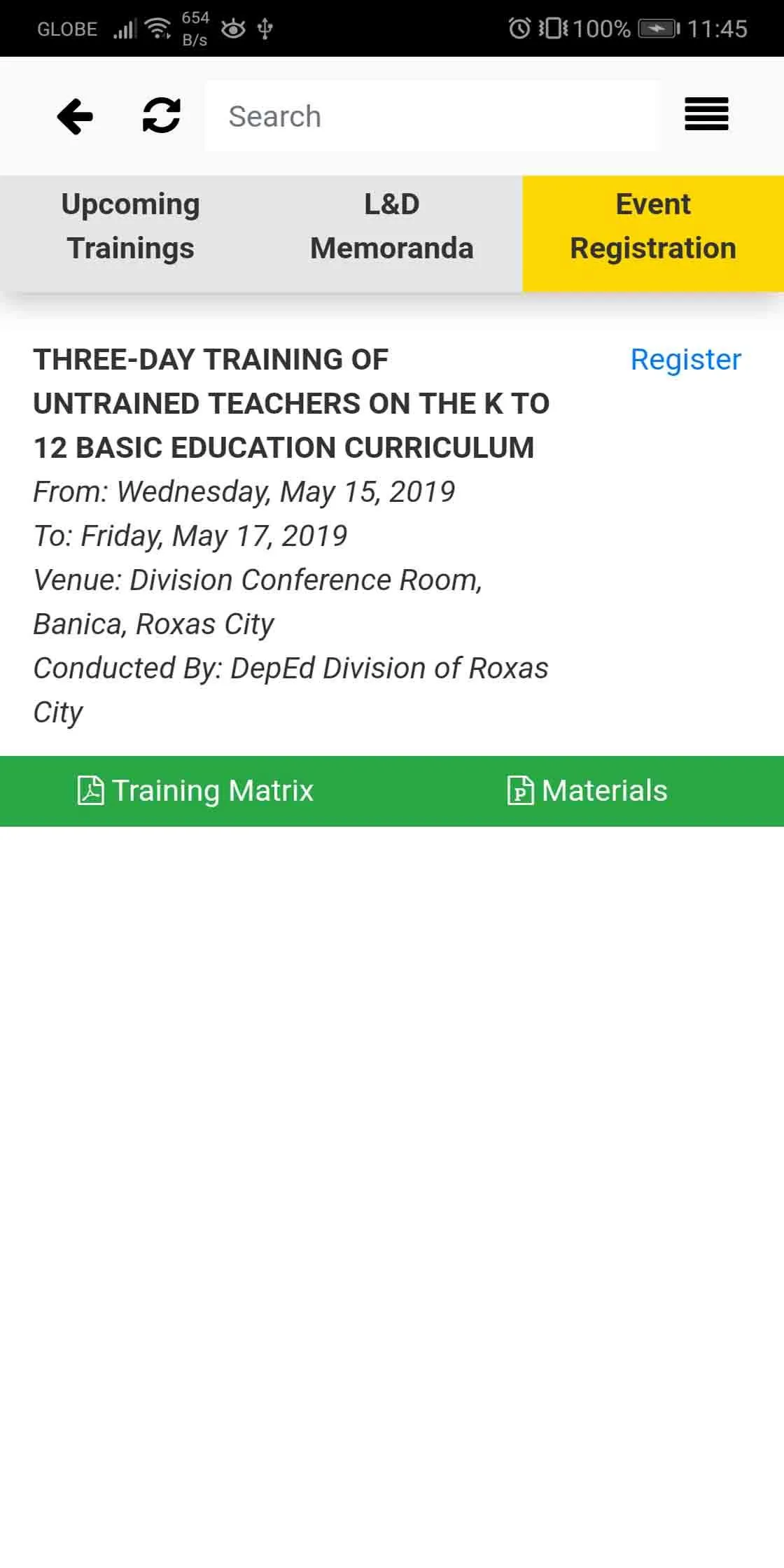 DepEd Roxas City ePRIME HRM | Indus Appstore | Screenshot