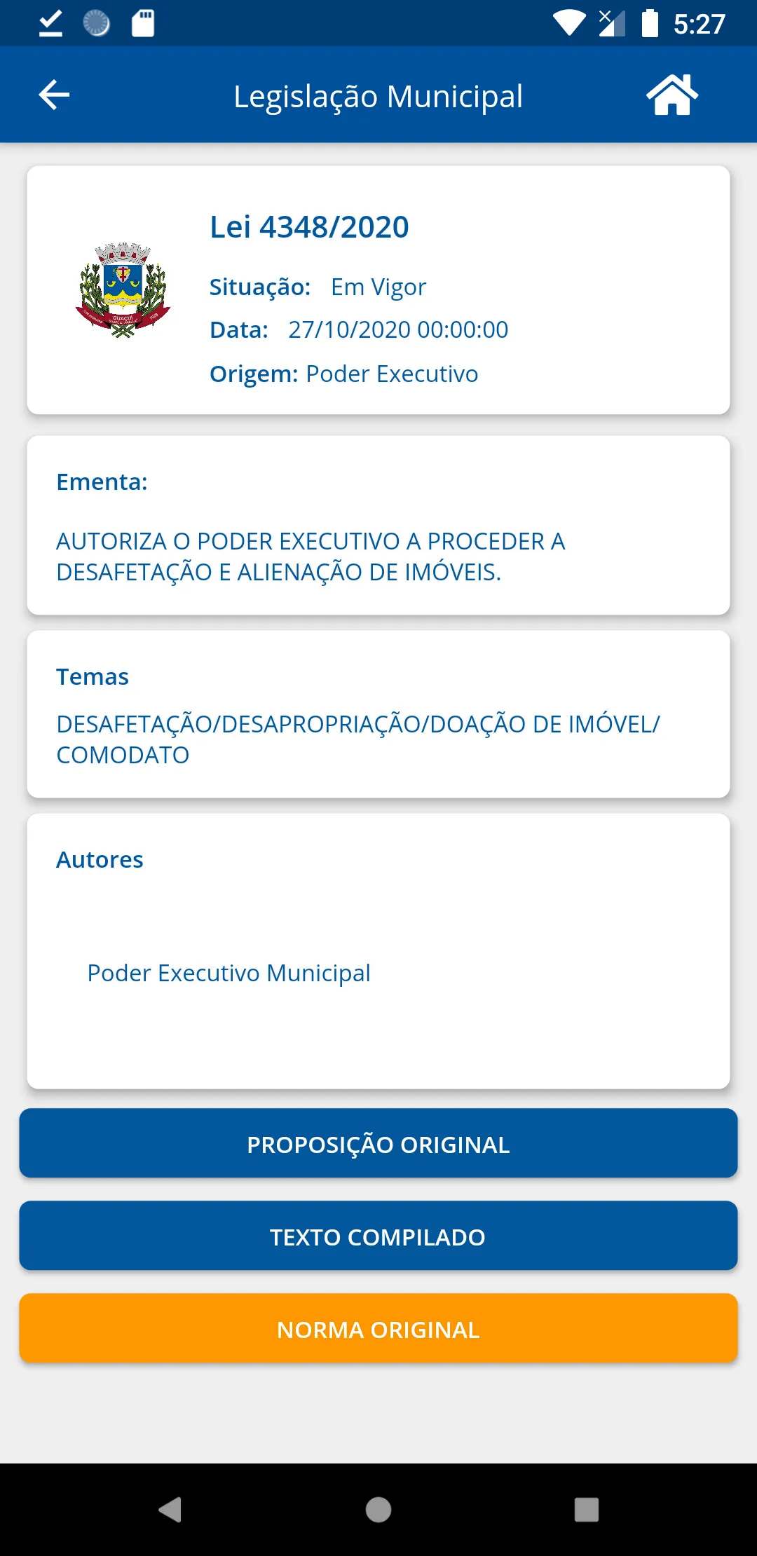 Câmara de Guaçuí Meu Vereador | Indus Appstore | Screenshot