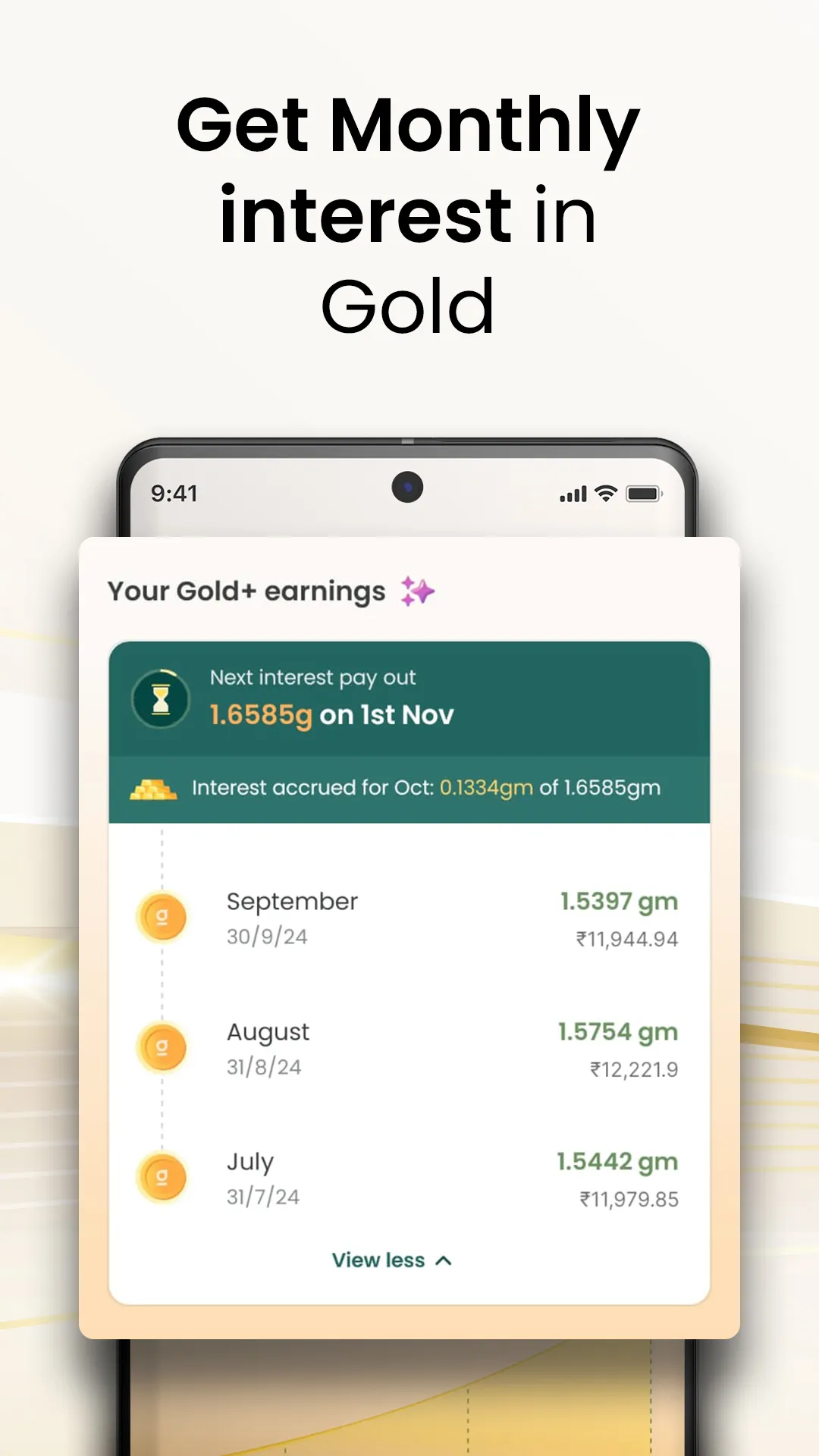 Gullak: Extra 5% Gold p.a. | Indus Appstore | Screenshot