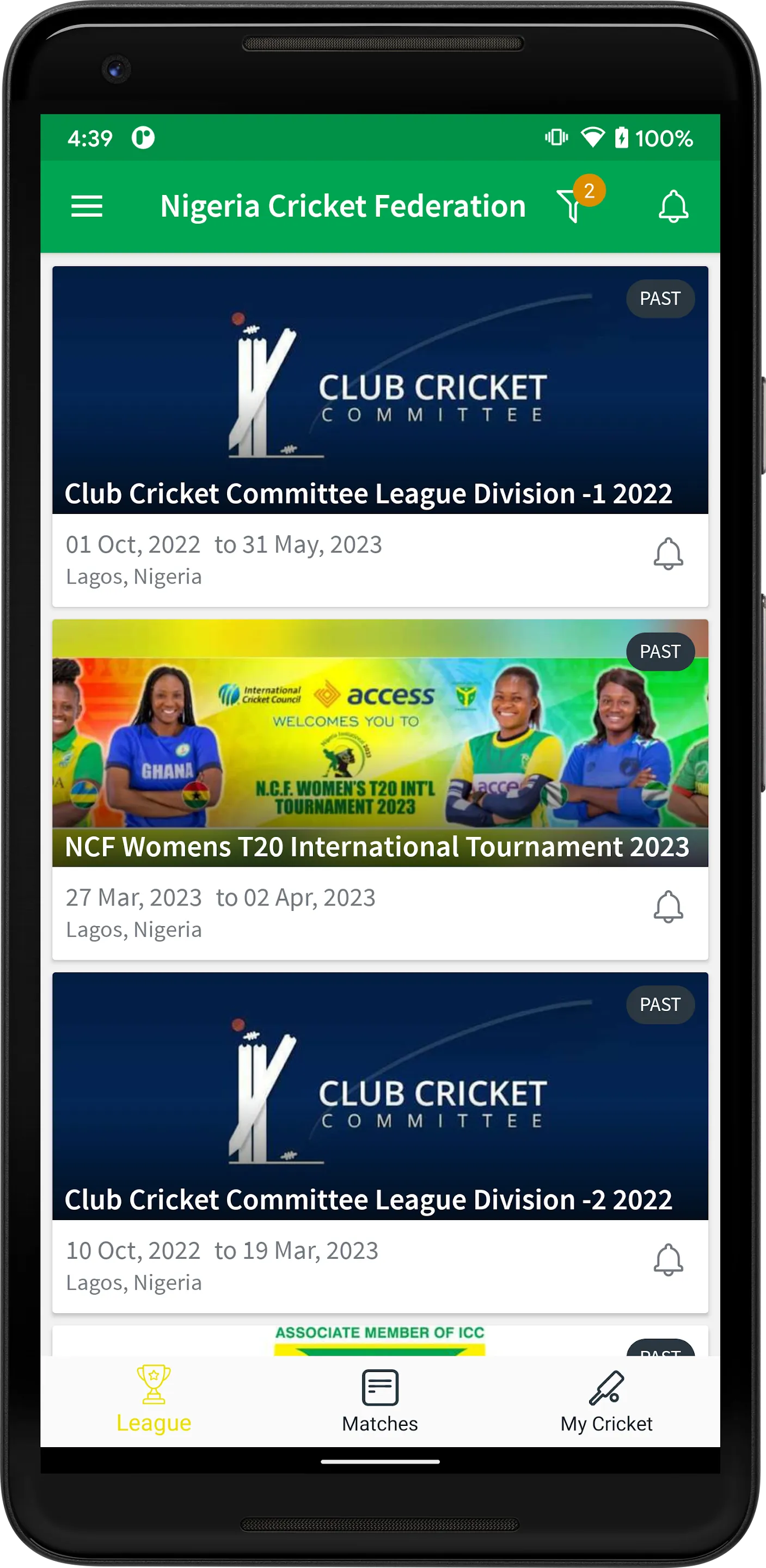 Nigeria Cricket Federation | Indus Appstore | Screenshot