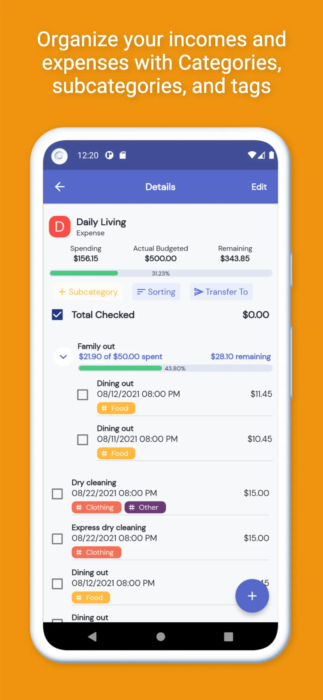 Family budget—Spending tracker | Indus Appstore | Screenshot