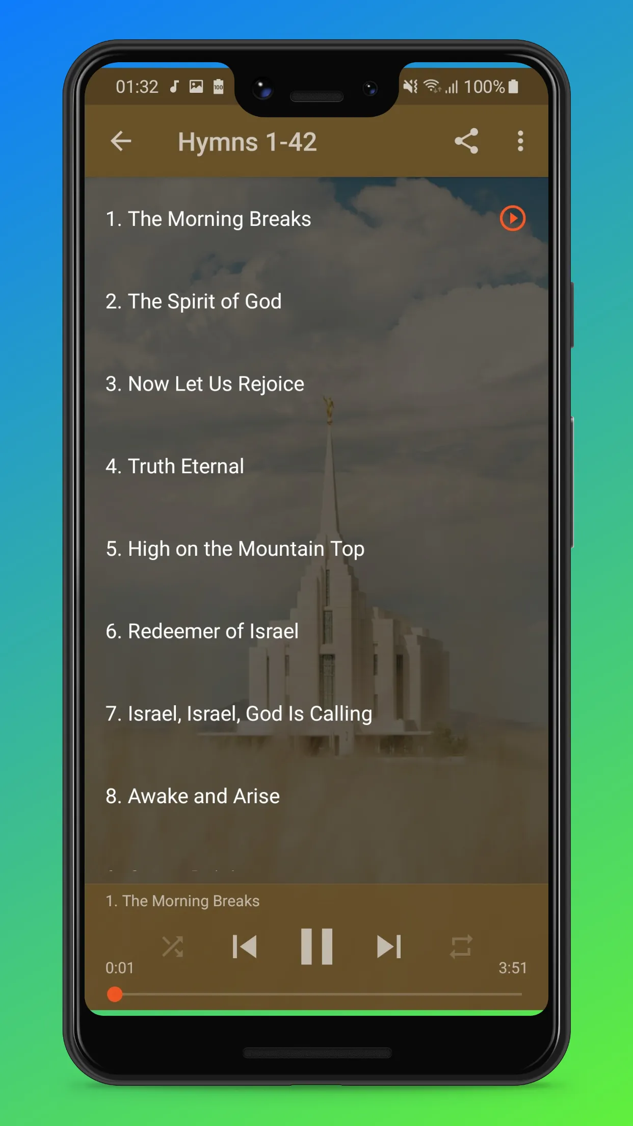 LDS Music - Mormon Hymns | Indus Appstore | Screenshot