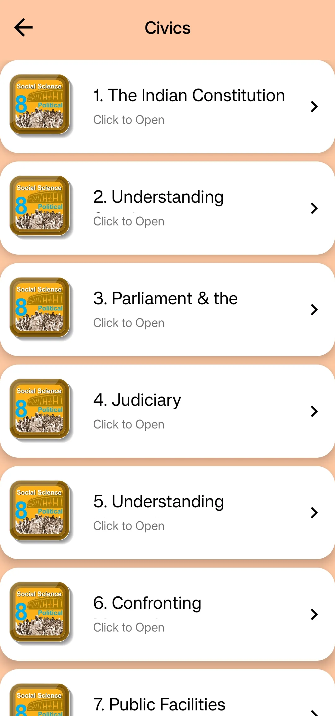 Class 8 Social Science 2023-24 | Indus Appstore | Screenshot