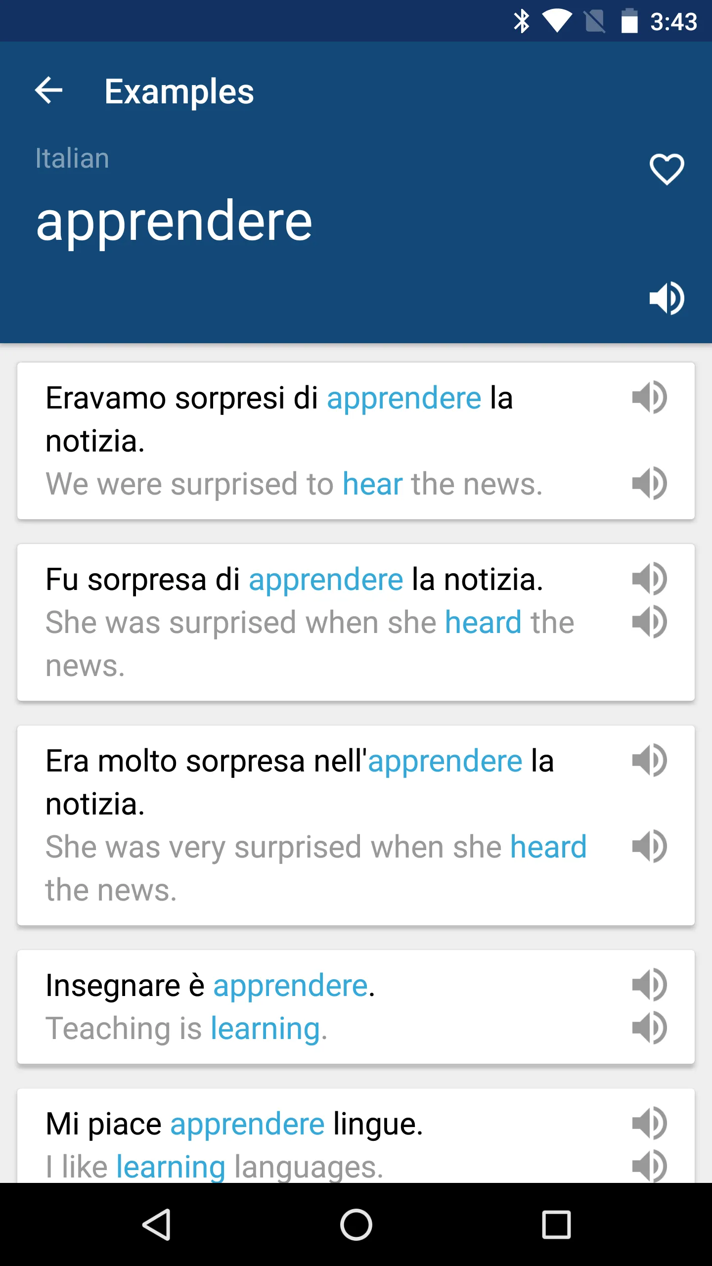 Italian English Dictionary | Indus Appstore | Screenshot