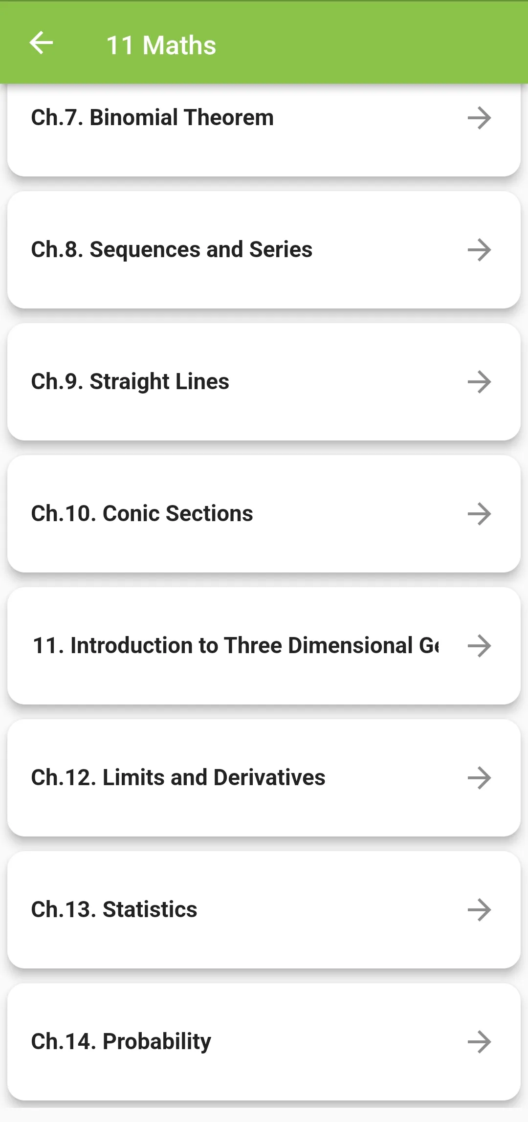 Class 11 Maths for 2023-24 | Indus Appstore | Screenshot