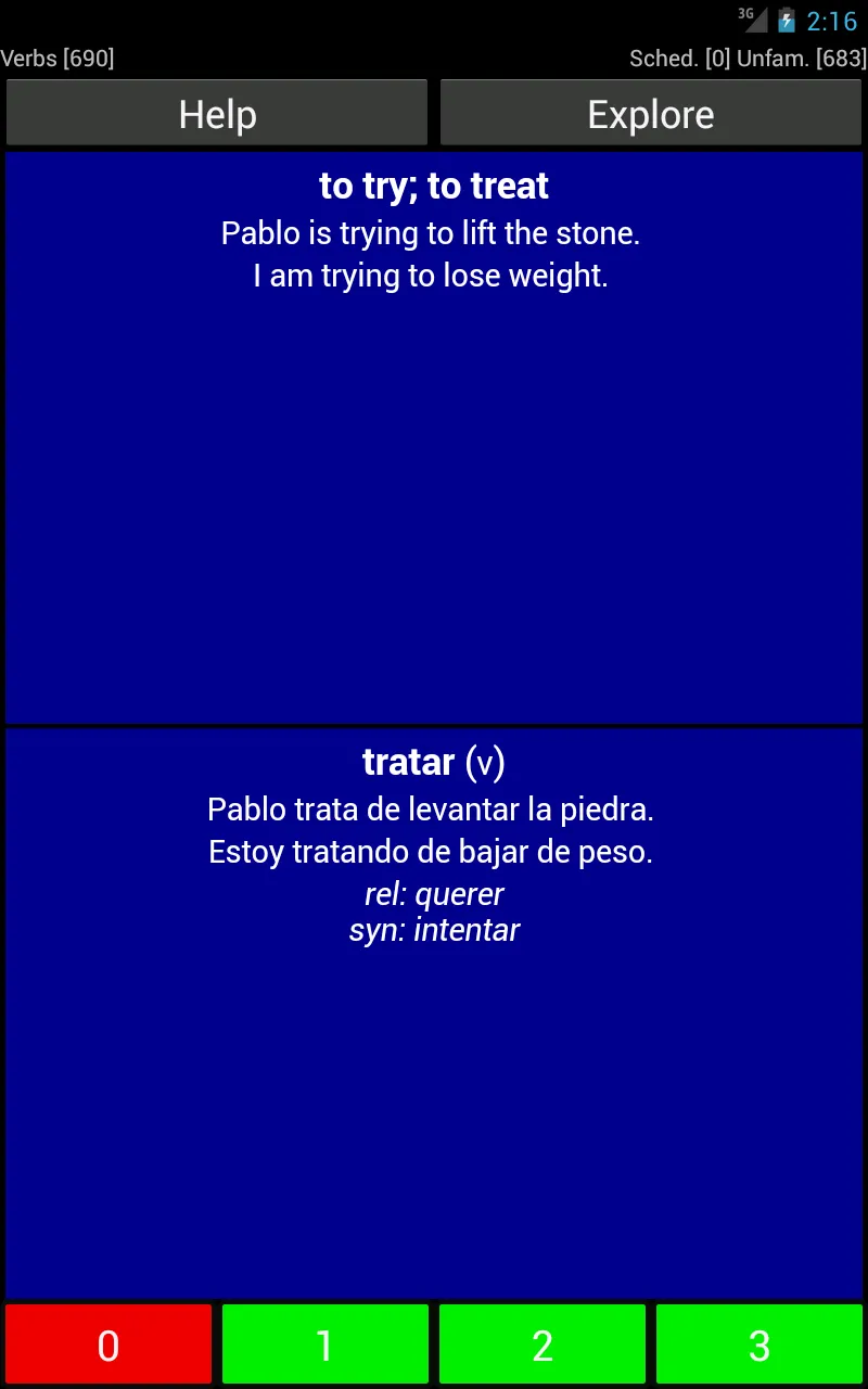 Spanish Basic Vocabulary | Indus Appstore | Screenshot