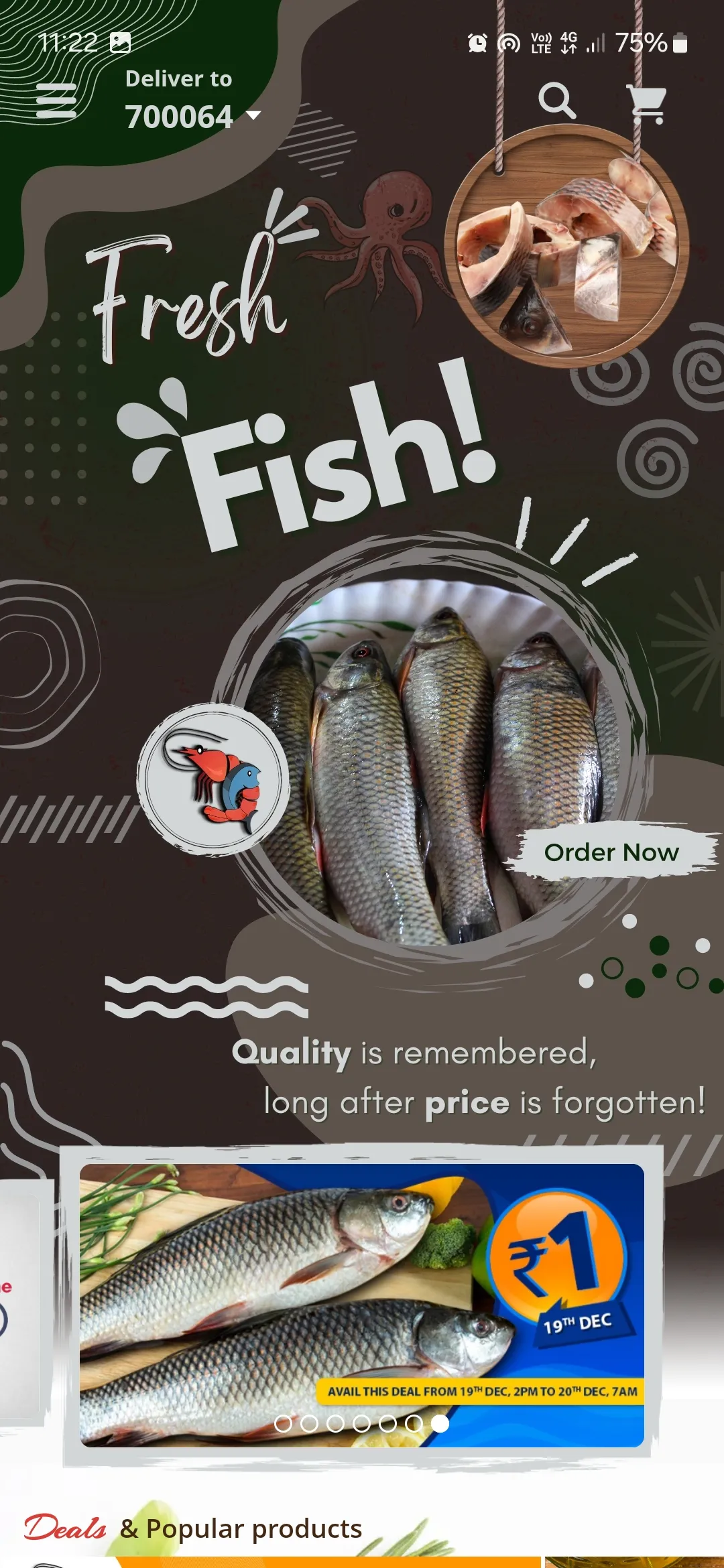 CRUSTAN - Online Fish Market | Indus Appstore | Screenshot