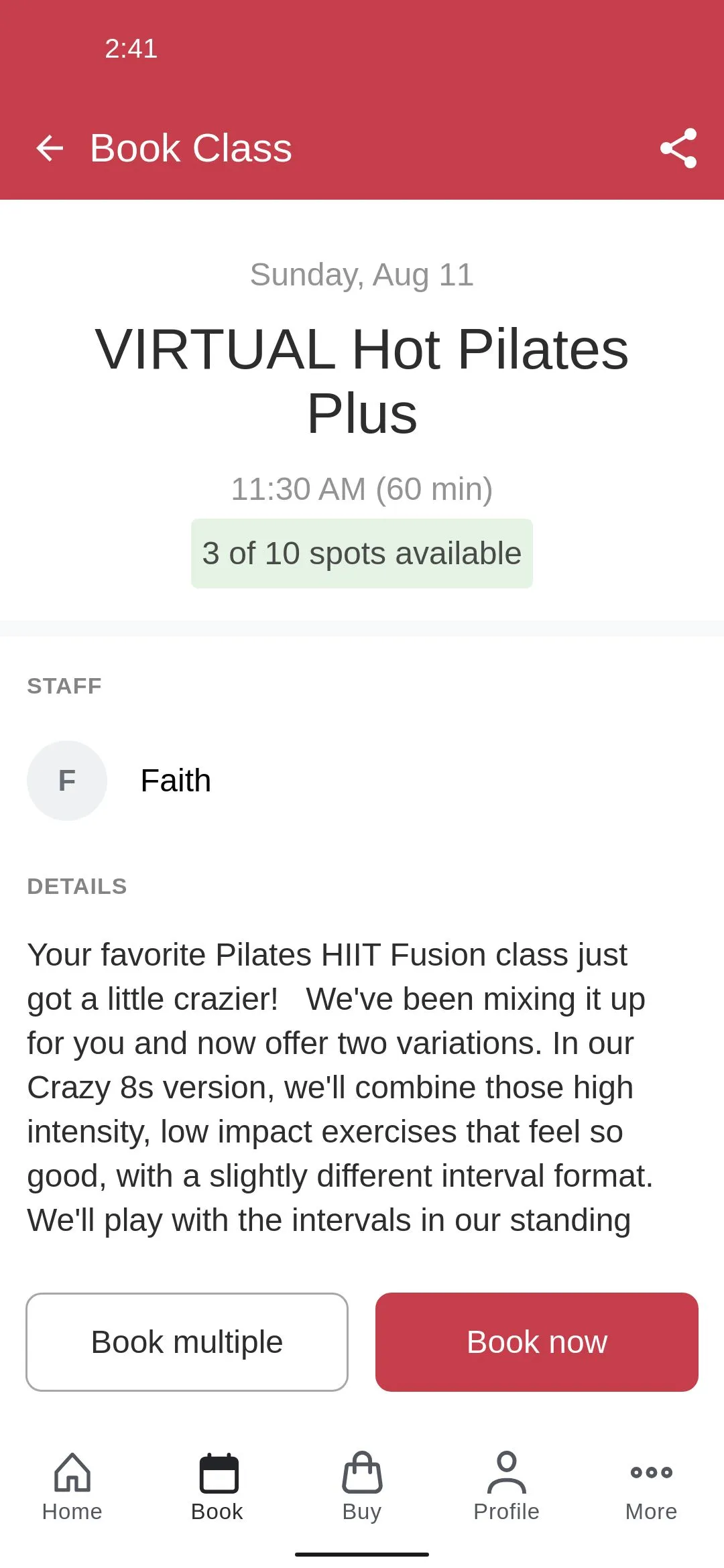 VIBE Hot Yoga & Pilates, Inc. | Indus Appstore | Screenshot