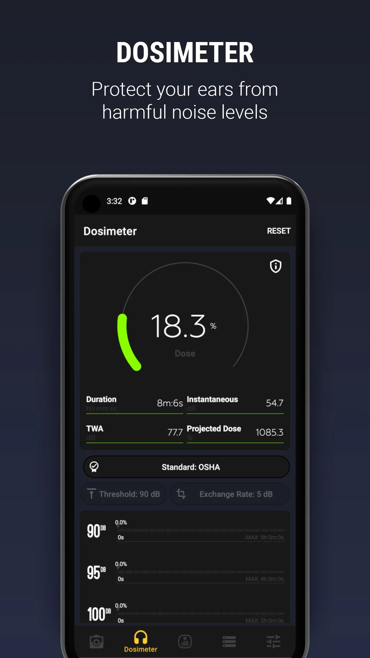 Decibel X - Pro Sound Meter | Indus Appstore | Screenshot