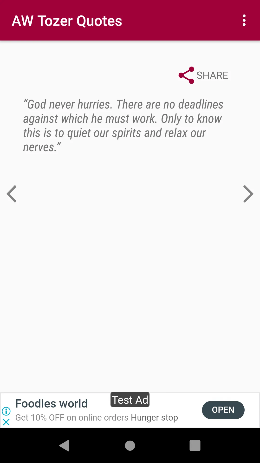 A.W. Tozer Quotes | Indus Appstore | Screenshot