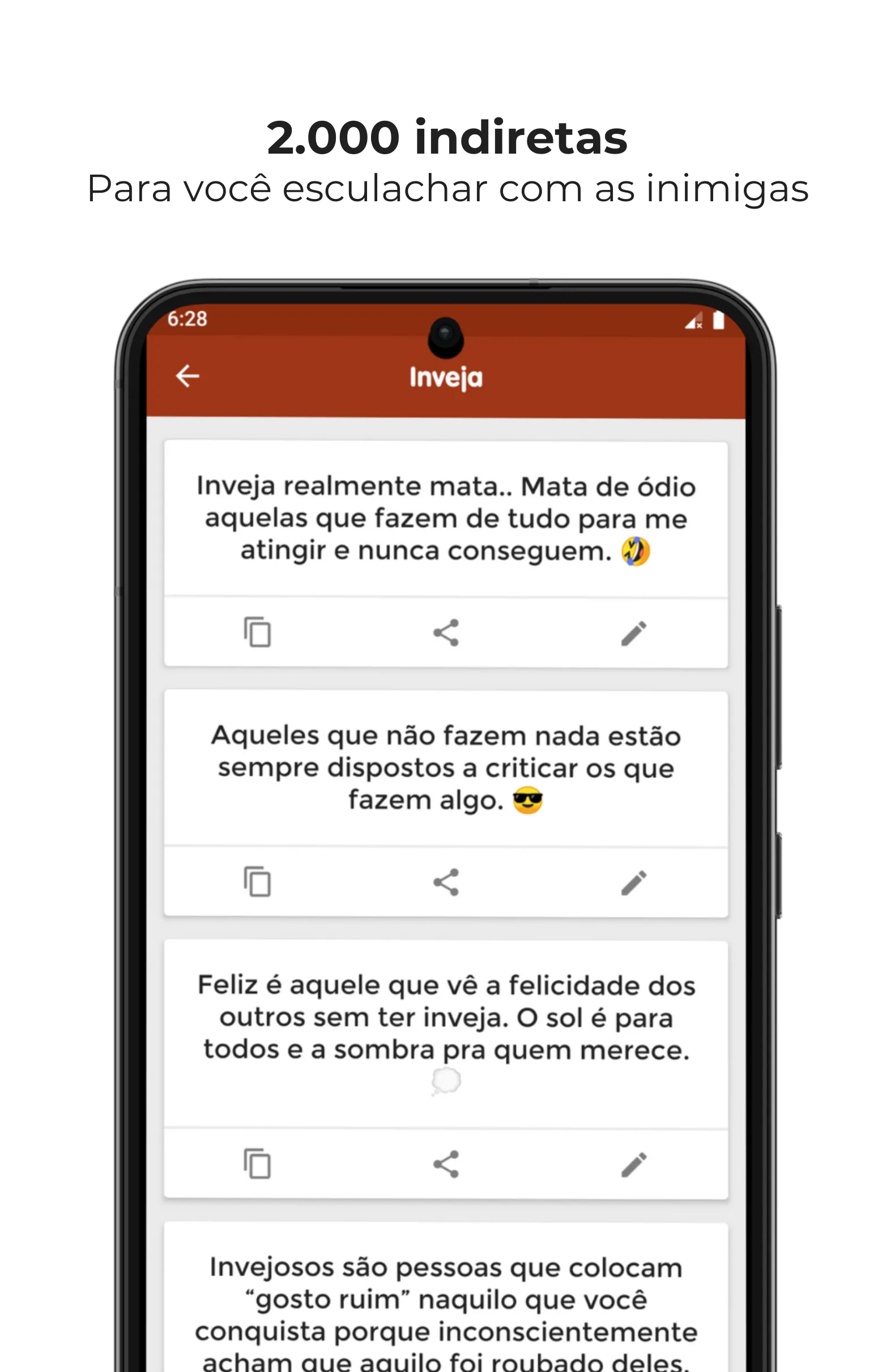 Frases de Indiretas Pesadas | Indus Appstore | Screenshot